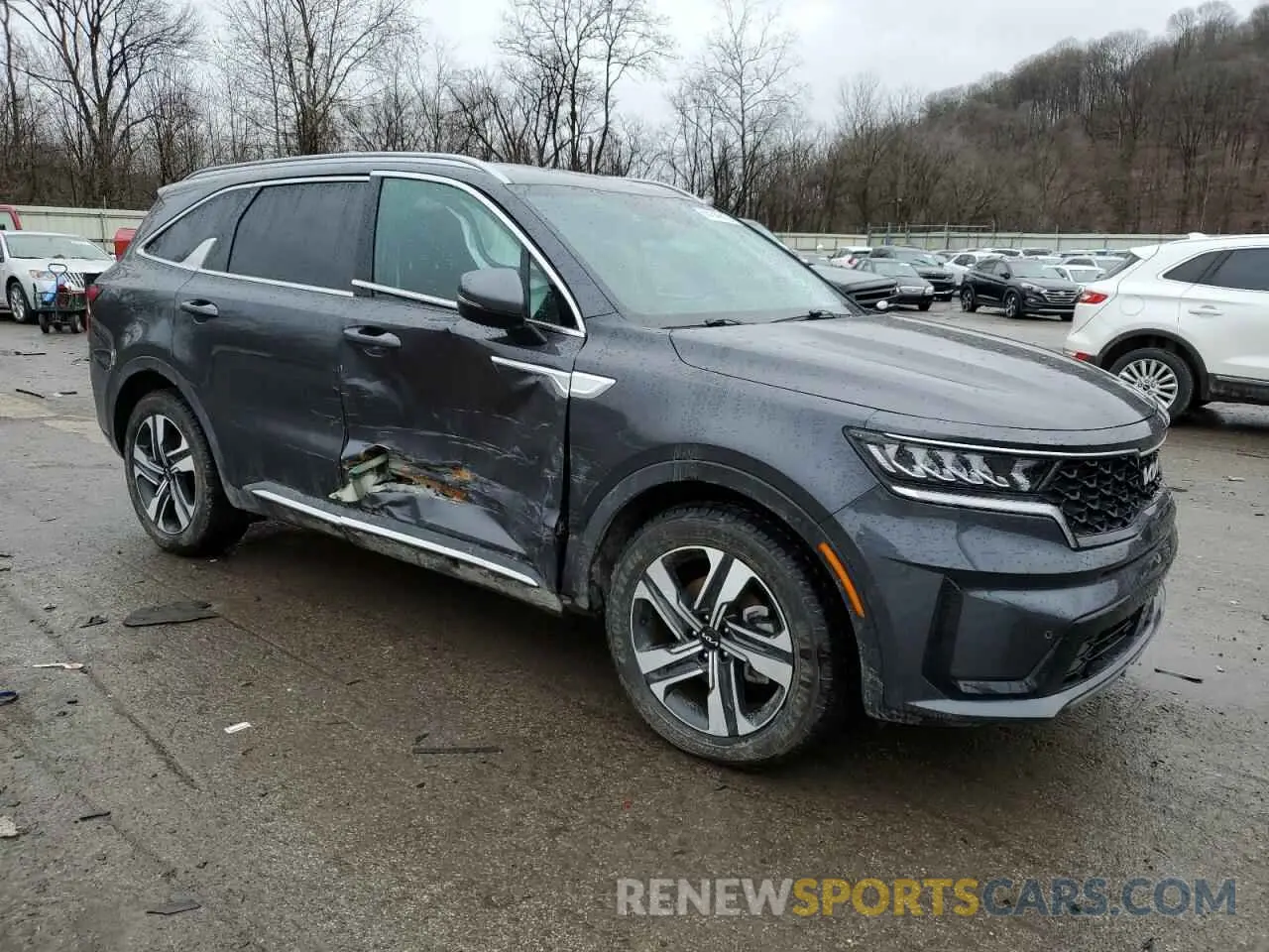 4 Photograph of a damaged car KNDRHDLG7P5168800 KIA SORENTO 2023