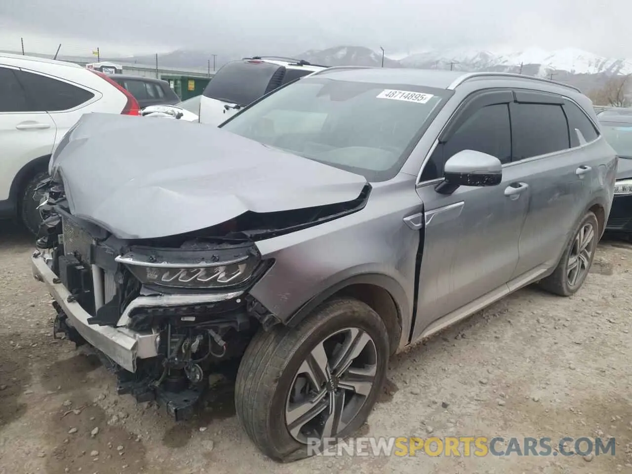 1 Photograph of a damaged car KNDRHDLG7P5176086 KIA SORENTO 2023