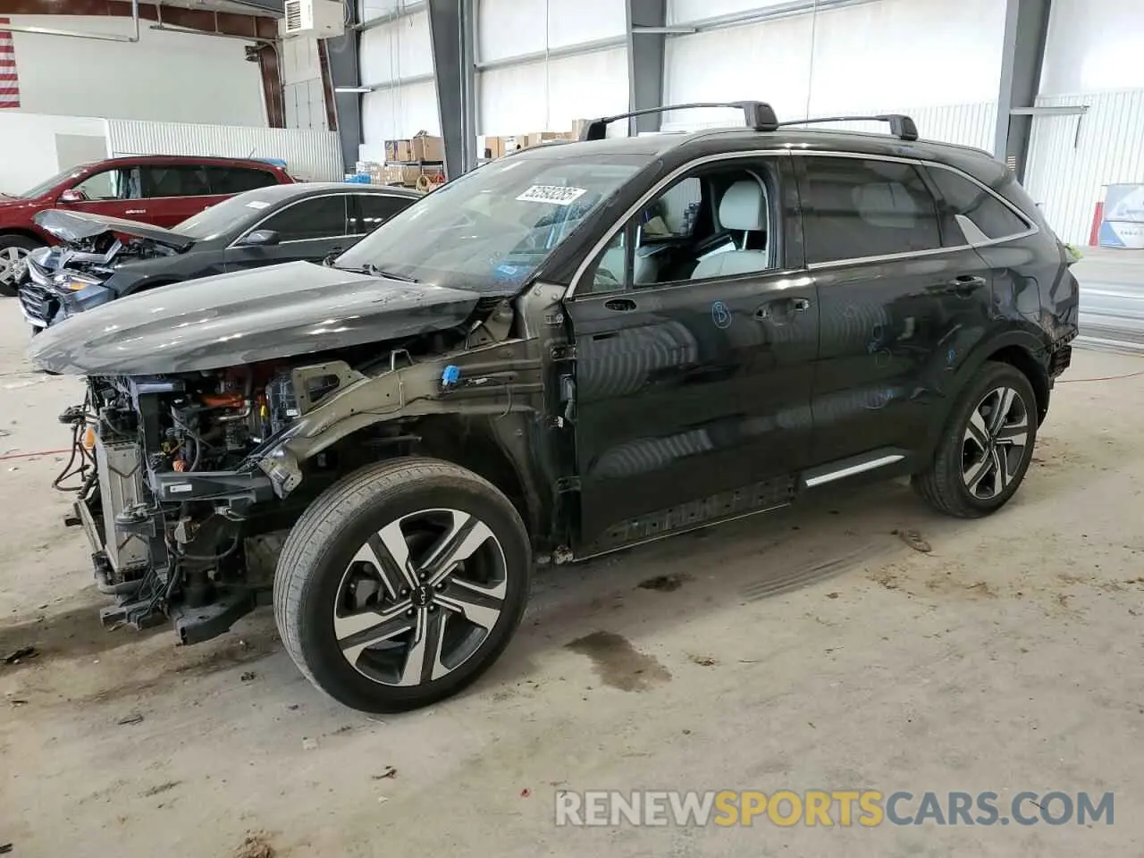 1 Photograph of a damaged car KNDRHDLG8P5166926 KIA SORENTO 2023