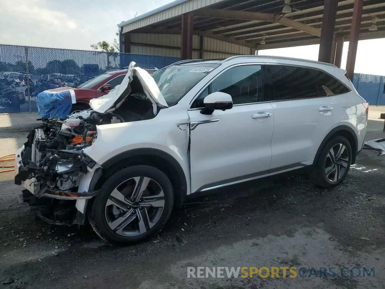 1 Photograph of a damaged car KNDRKDLG8P5177281 KIA SORENTO 2023