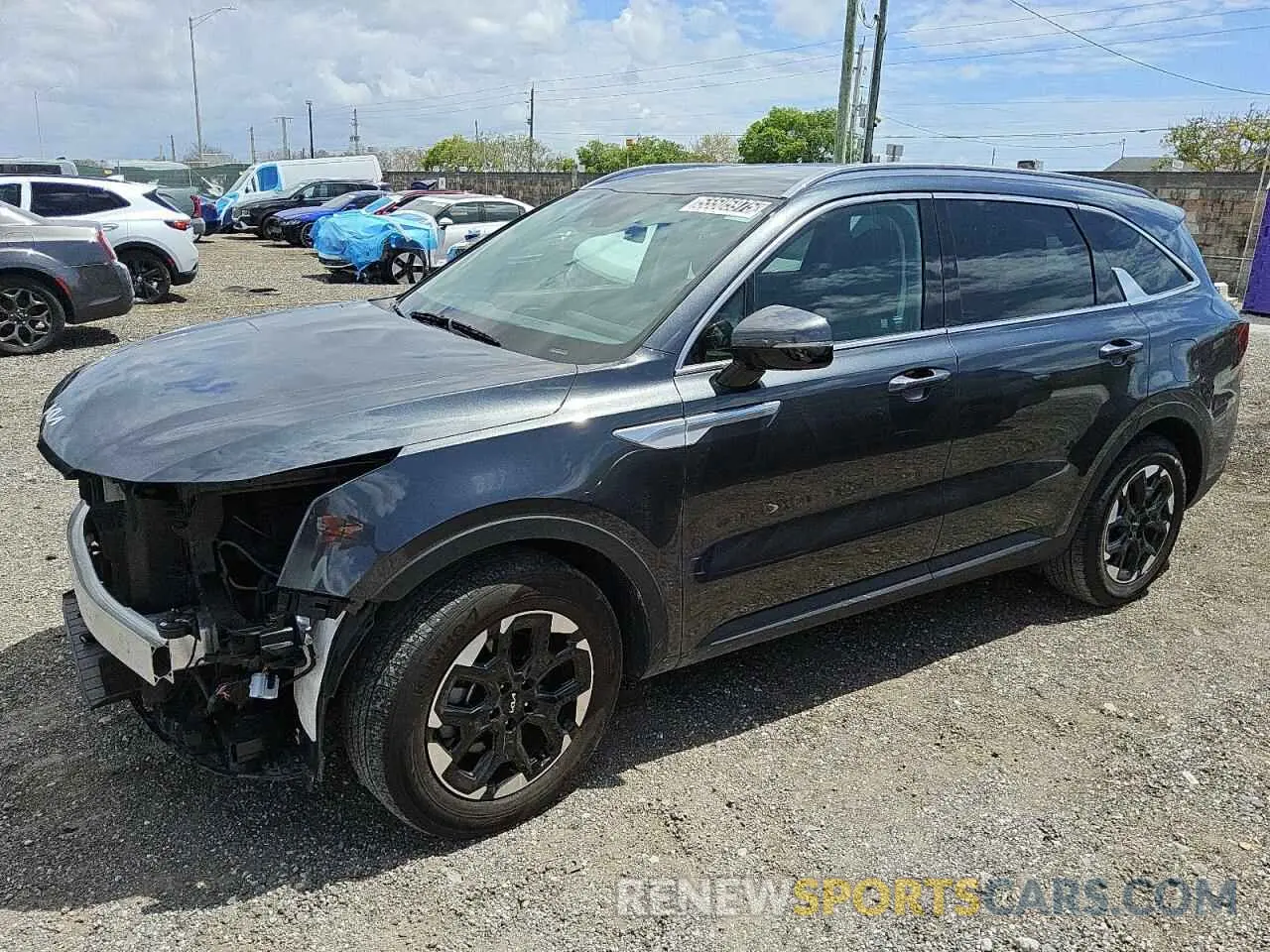 1 Photograph of a damaged car 5XYRL4JC6RG273661 KIA SORENTO 2024