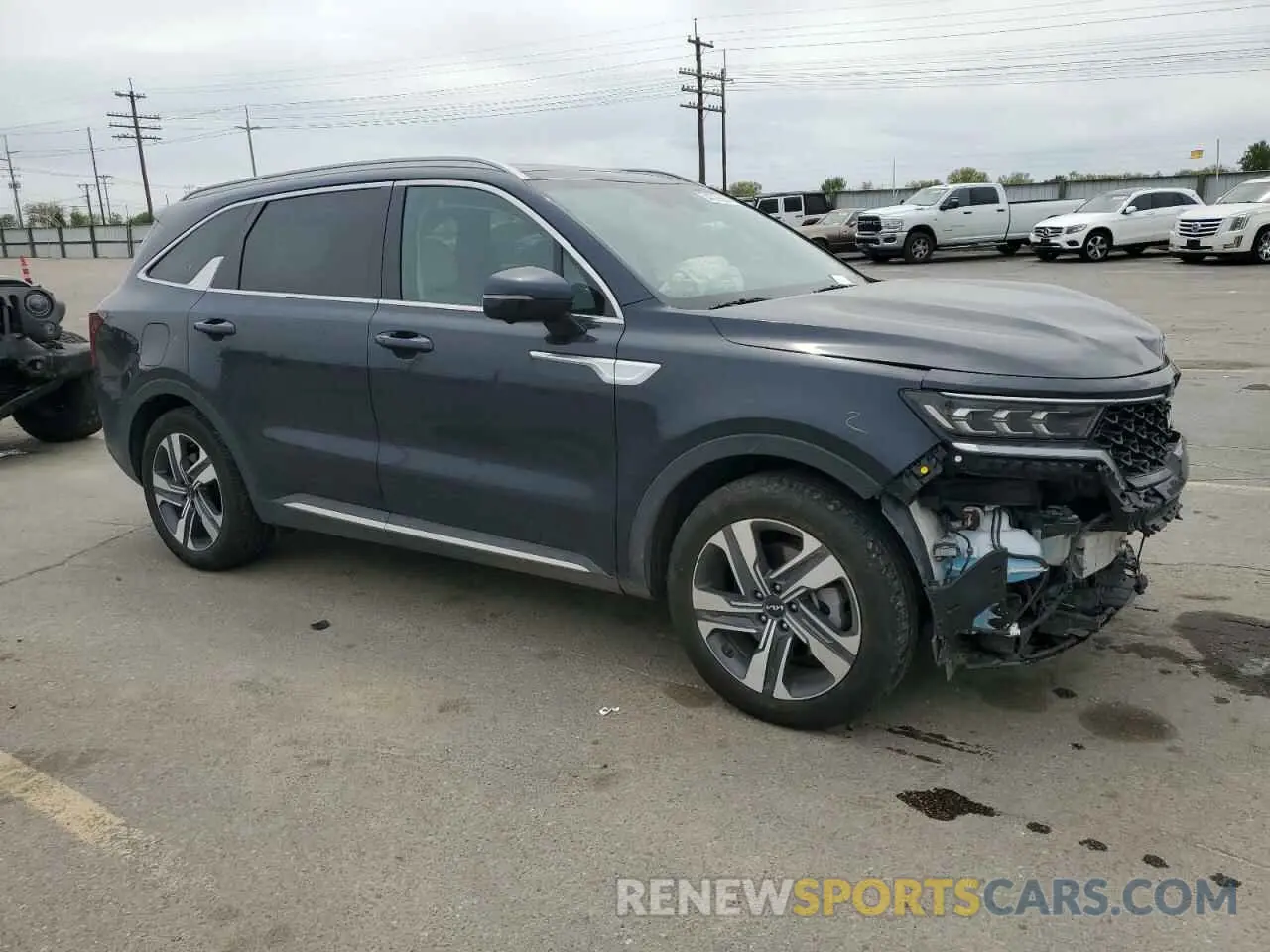 4 Photograph of a damaged car KNDRMDLH5R5236308 KIA SORENTO 2024