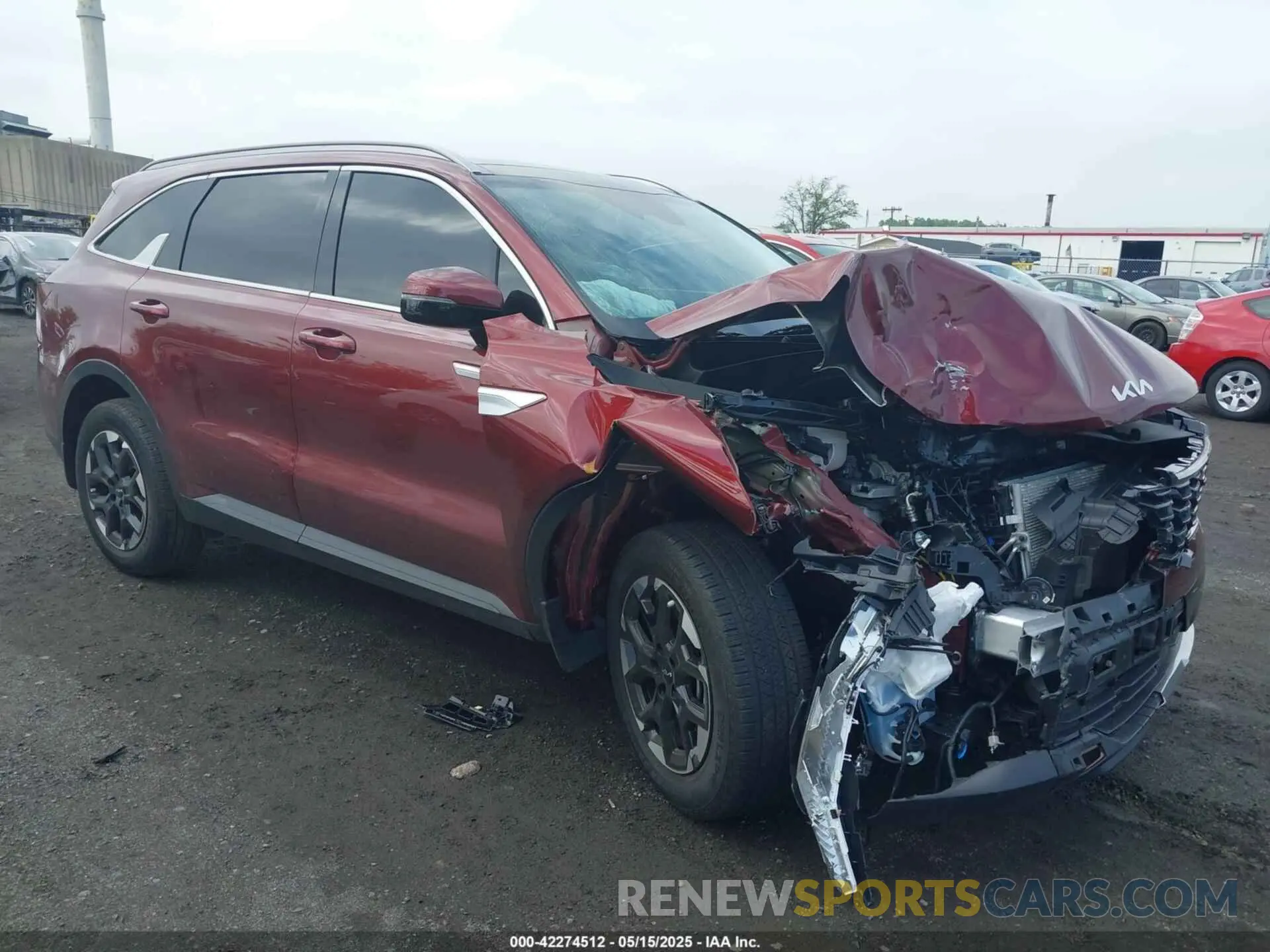 1 Photograph of a damaged car 5XYRL4JC8SG356062 KIA SORENTO 2025