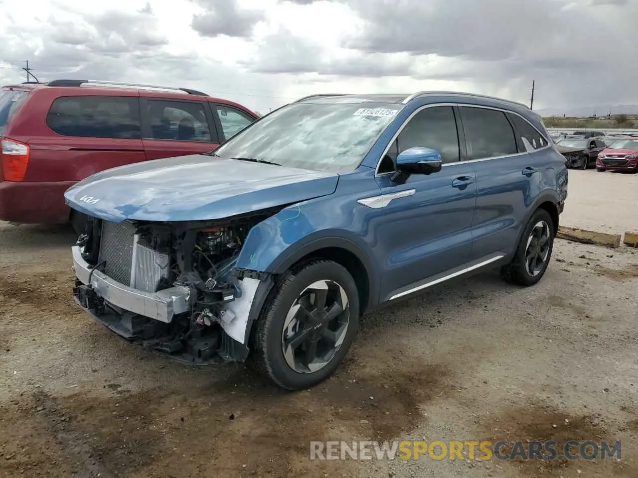 1 Photograph of a damaged car KNDRKDJG1S5305887 KIA SORENTO 2025
