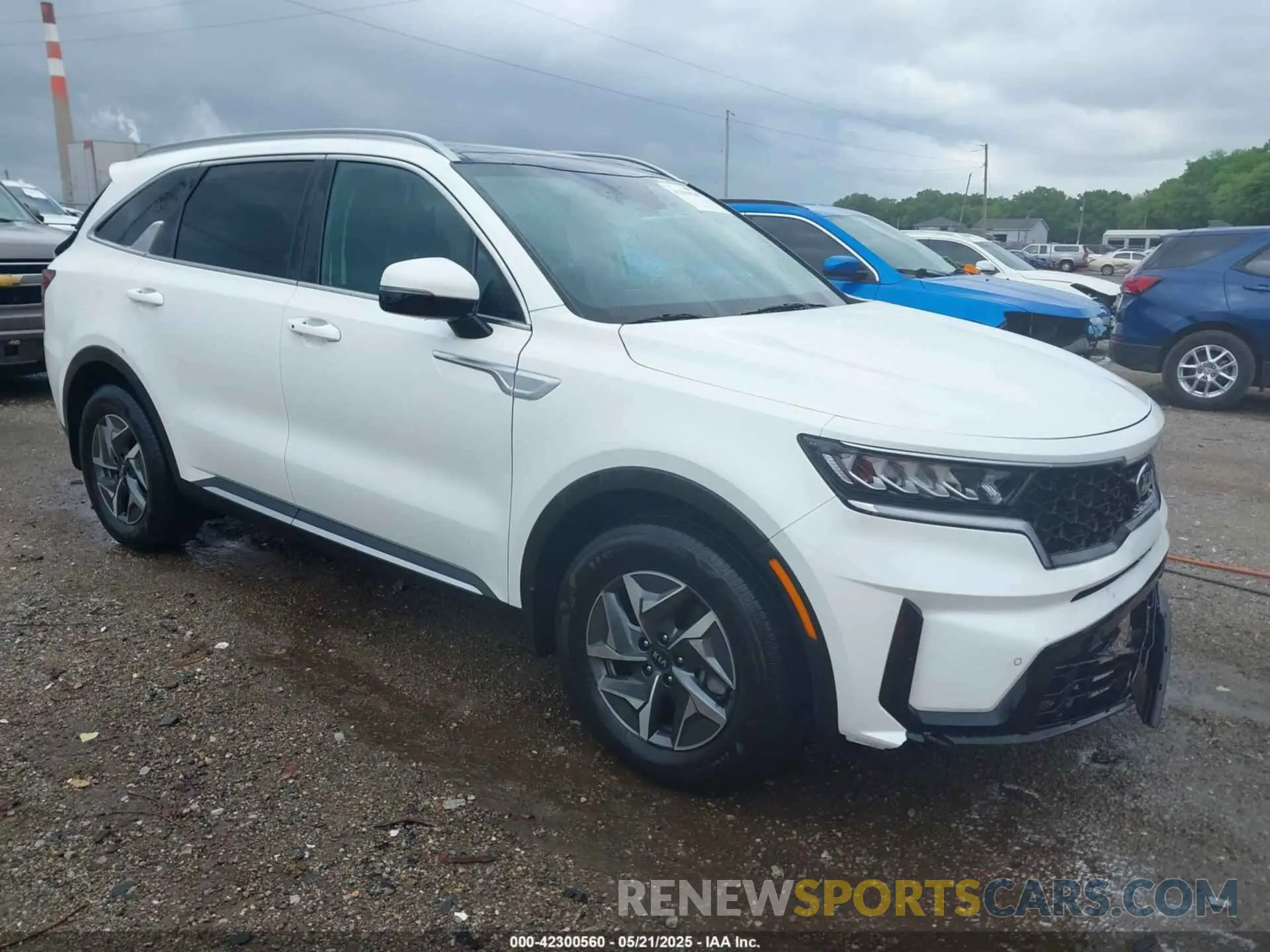 1 Photograph of a damaged car KNDRH4LG8M5035166 KIA SORENTO HYBRID 2021