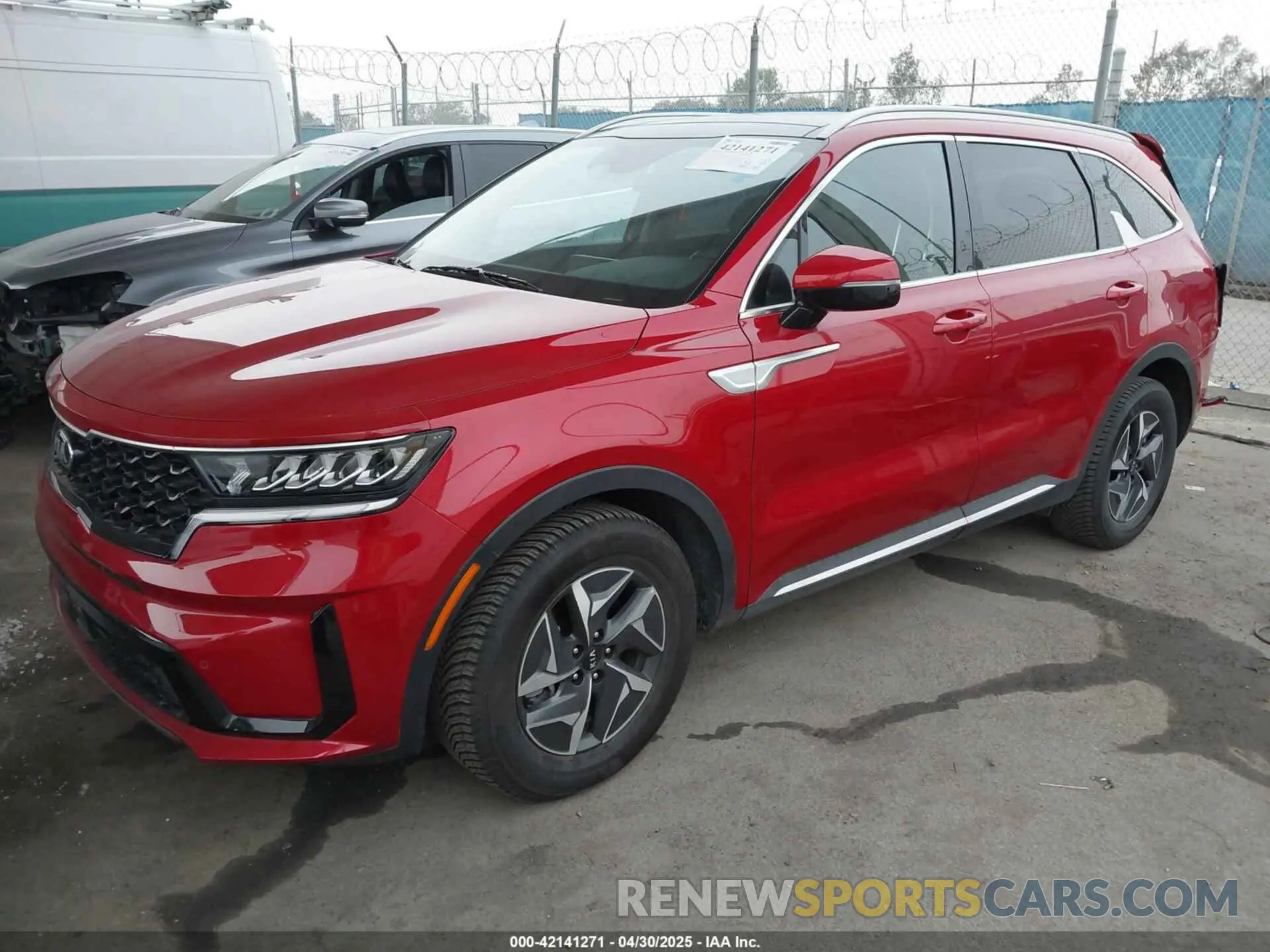 2 Photograph of a damaged car KNDRH4LGXM5033337 KIA SORENTO HYBRID 2021
