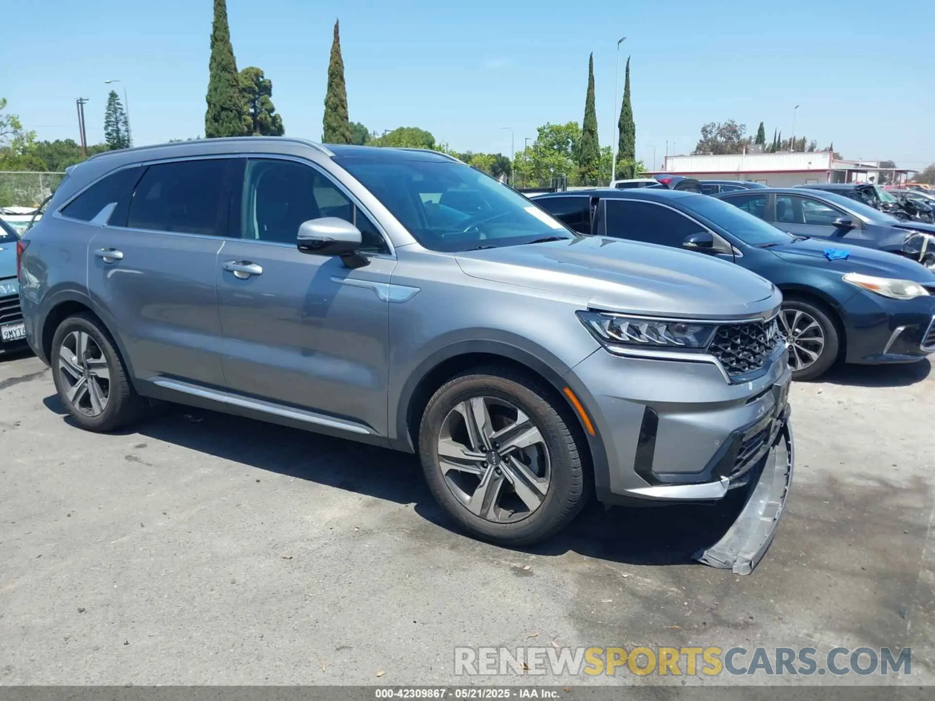 1 Photograph of a damaged car KNDRHDLG3N5117016 KIA SORENTO HYBRID 2022