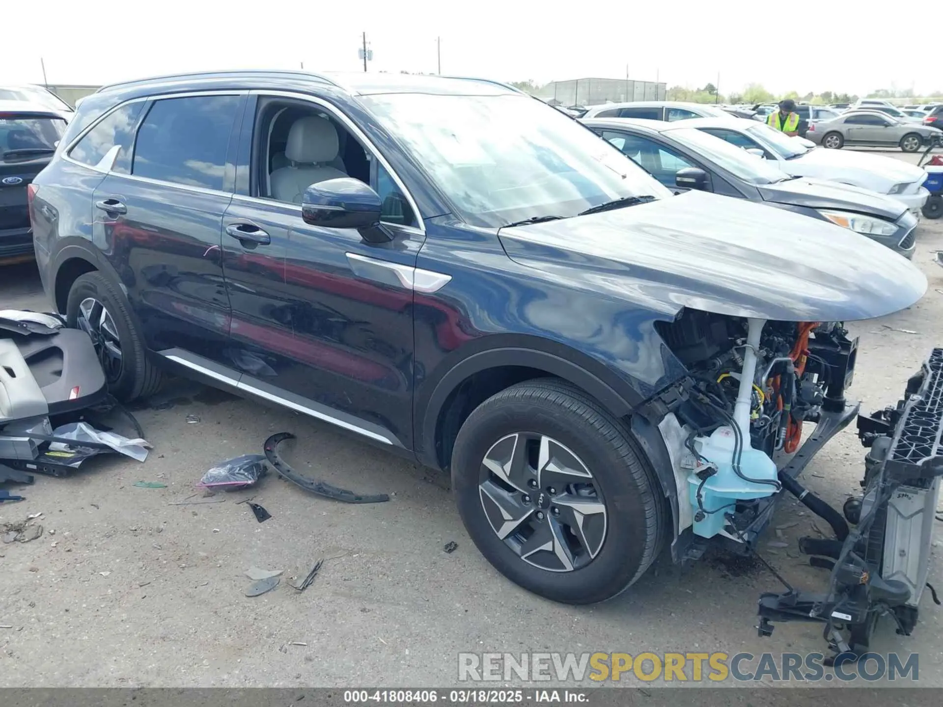 1 Photograph of a damaged car KNDRH4LG6P5197995 KIA SORENTO HYBRID 2023