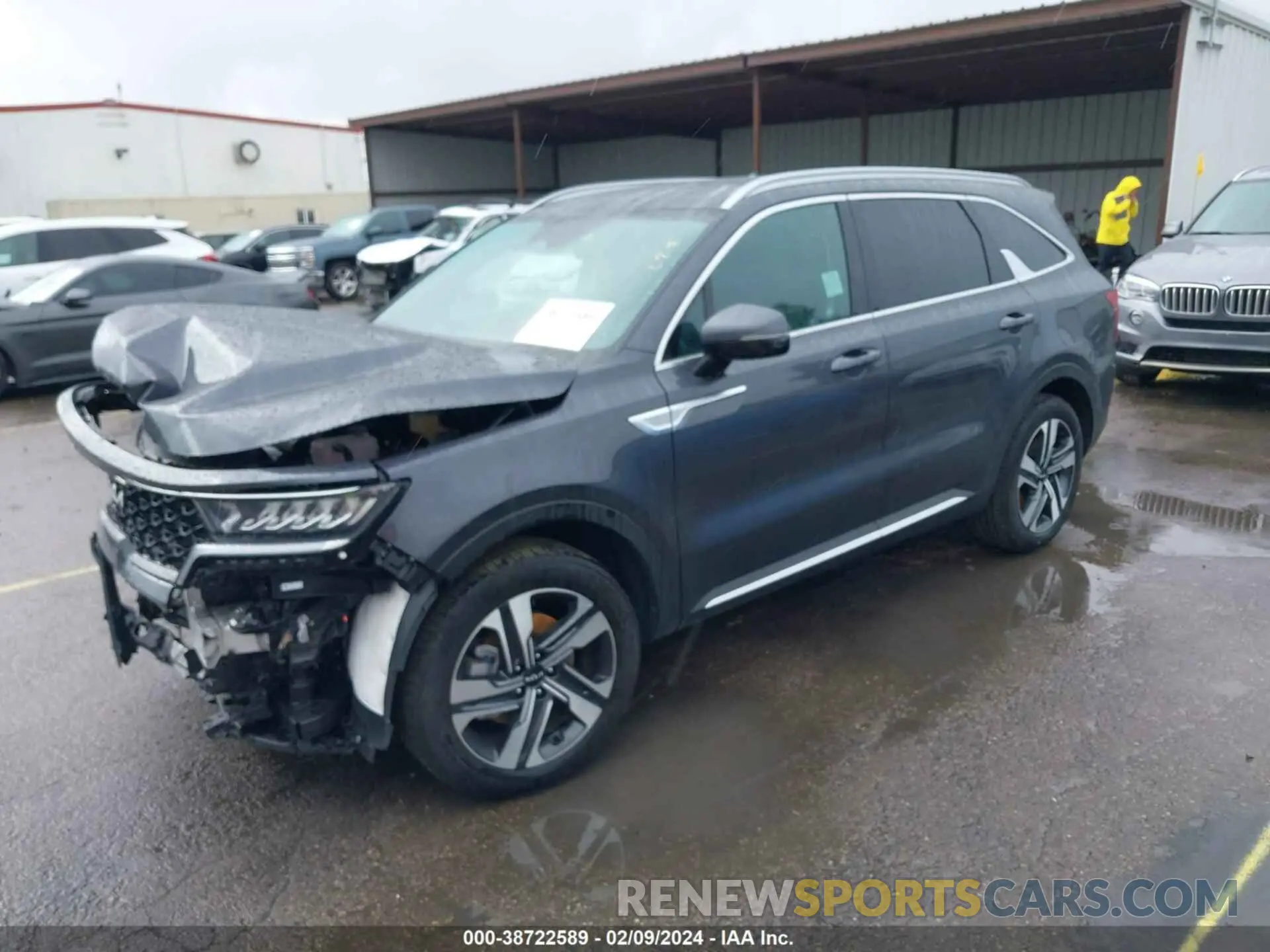 2 Photograph of a damaged car KNDRHDLG6P5142561 KIA SORENTO HYBRID 2023