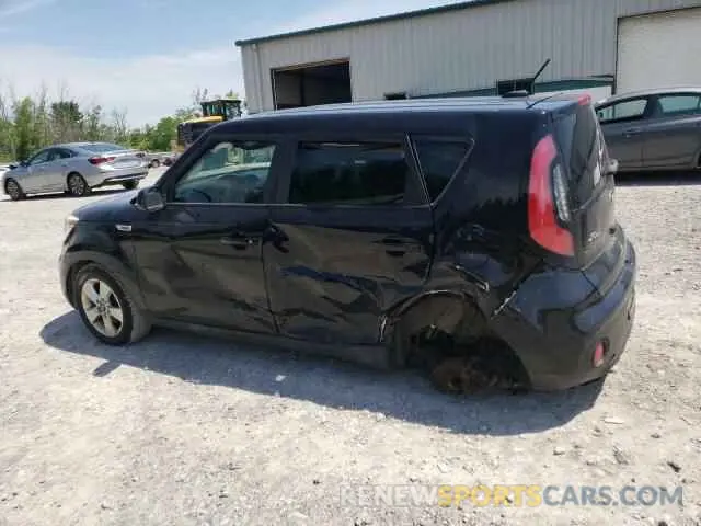 2 Photograph of a damaged car KNDJN2A20K7001791 KIA SOUL 2019