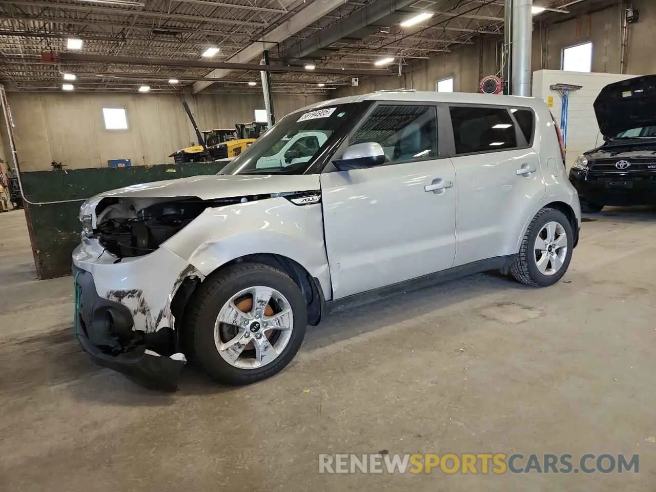 1 Photograph of a damaged car KNDJN2A20K7641046 KIA SOUL 2019