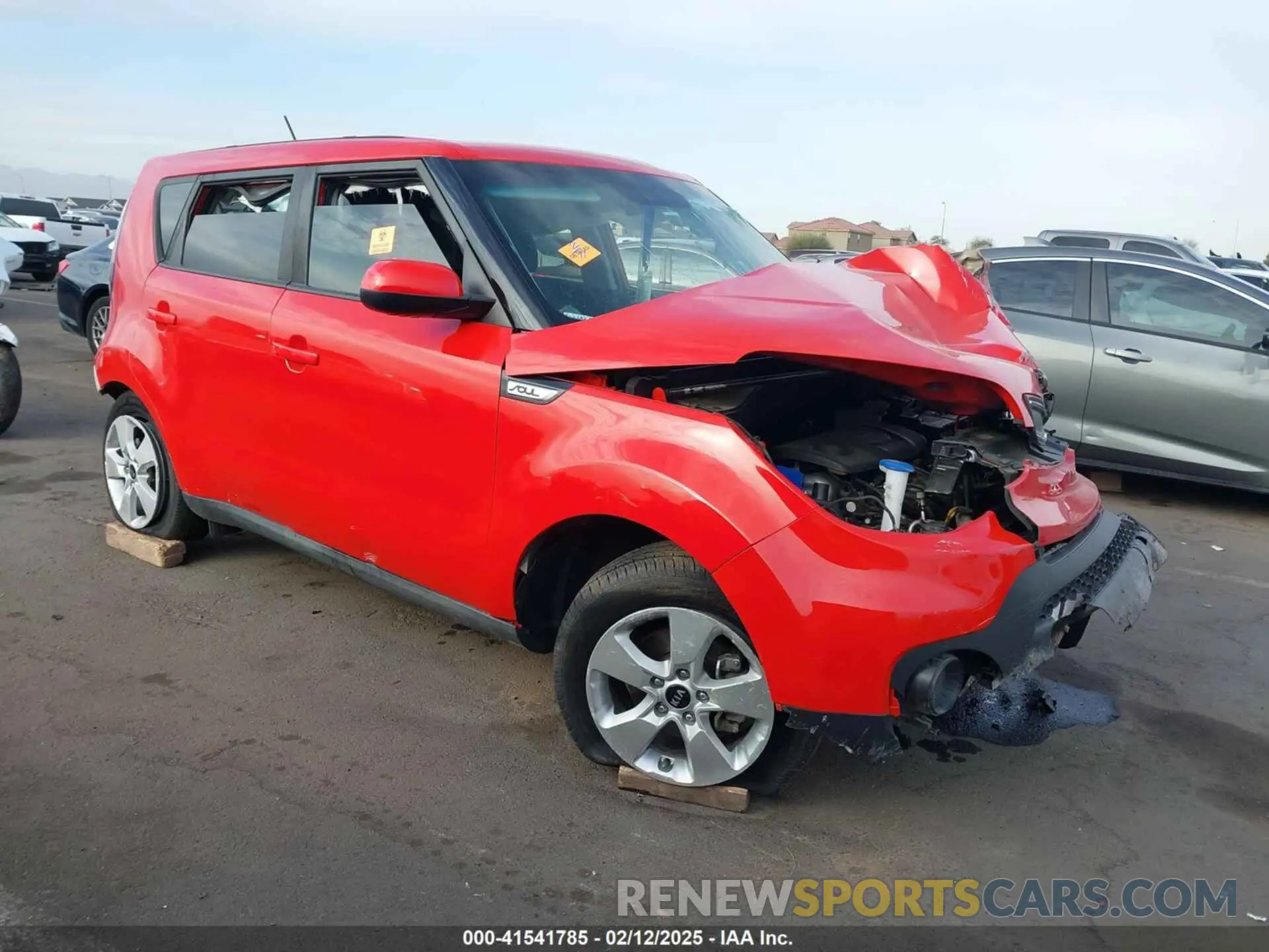 1 Photograph of a damaged car KNDJN2A20K7649583 KIA SOUL 2019