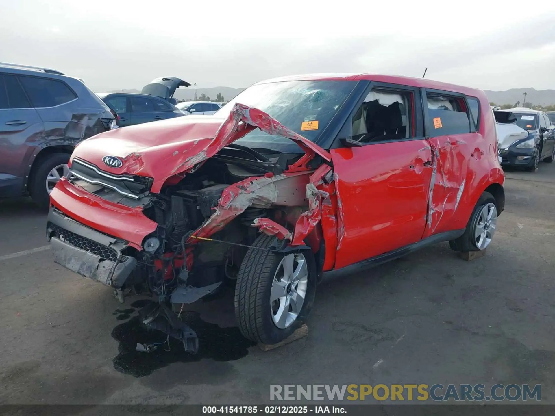2 Photograph of a damaged car KNDJN2A20K7649583 KIA SOUL 2019