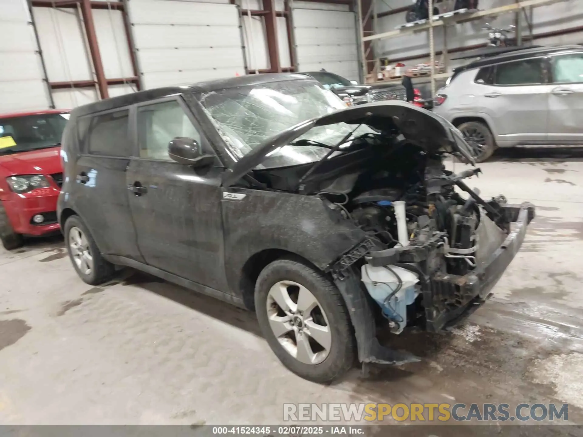 1 Photograph of a damaged car KNDJN2A20K7664889 KIA SOUL 2019