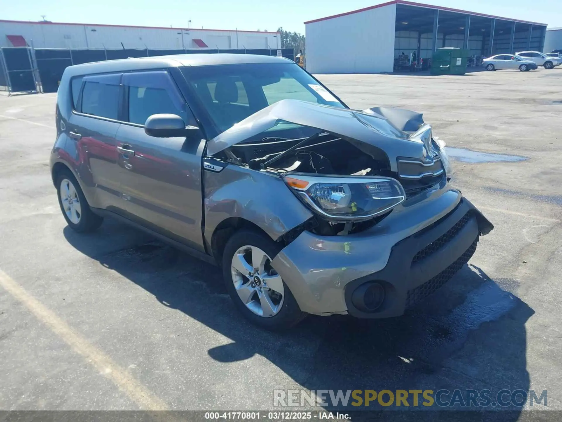 1 Photograph of a damaged car KNDJN2A20K7694992 KIA SOUL 2019