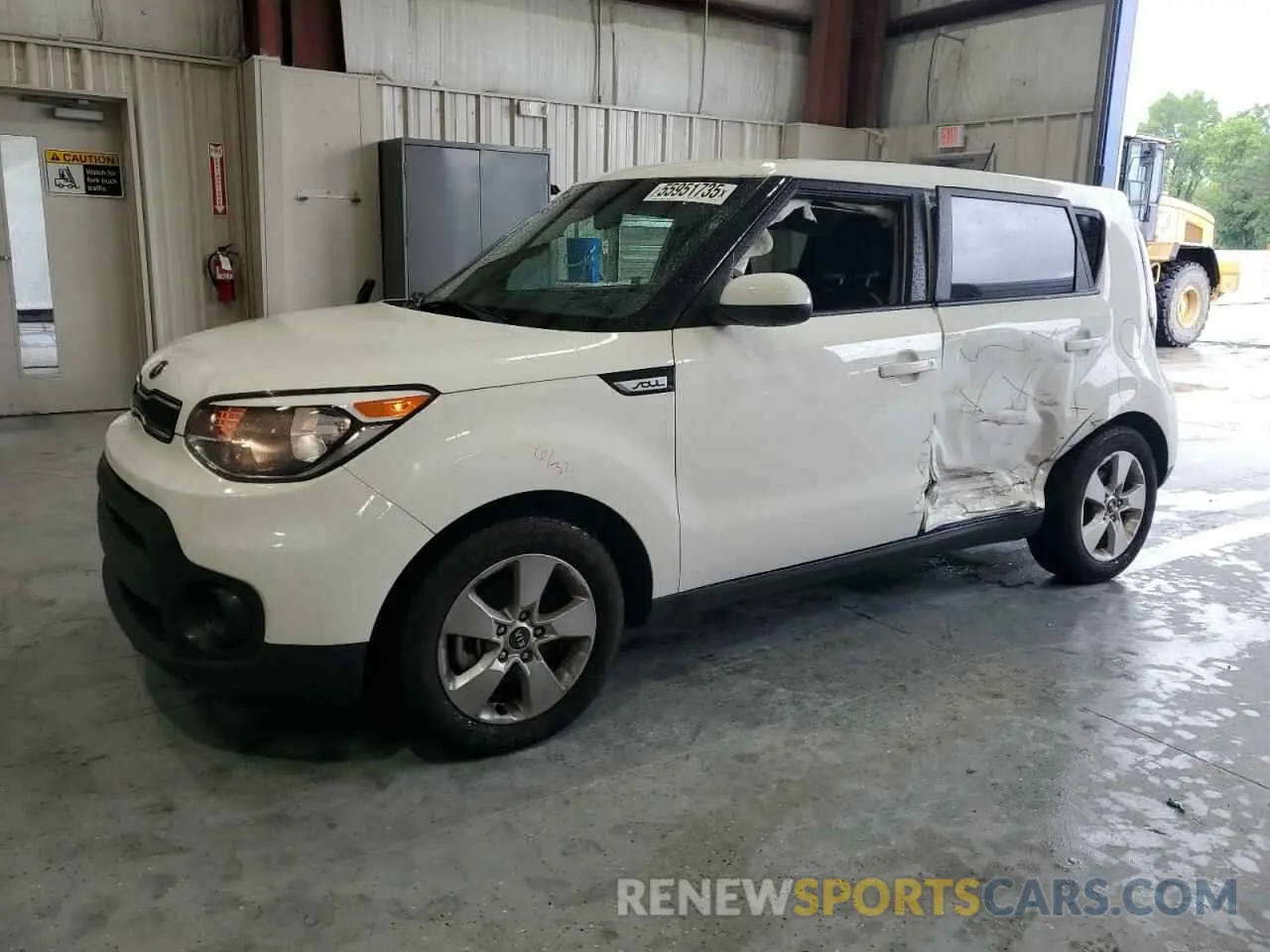 1 Photograph of a damaged car KNDJN2A20K7921355 KIA SOUL 2019