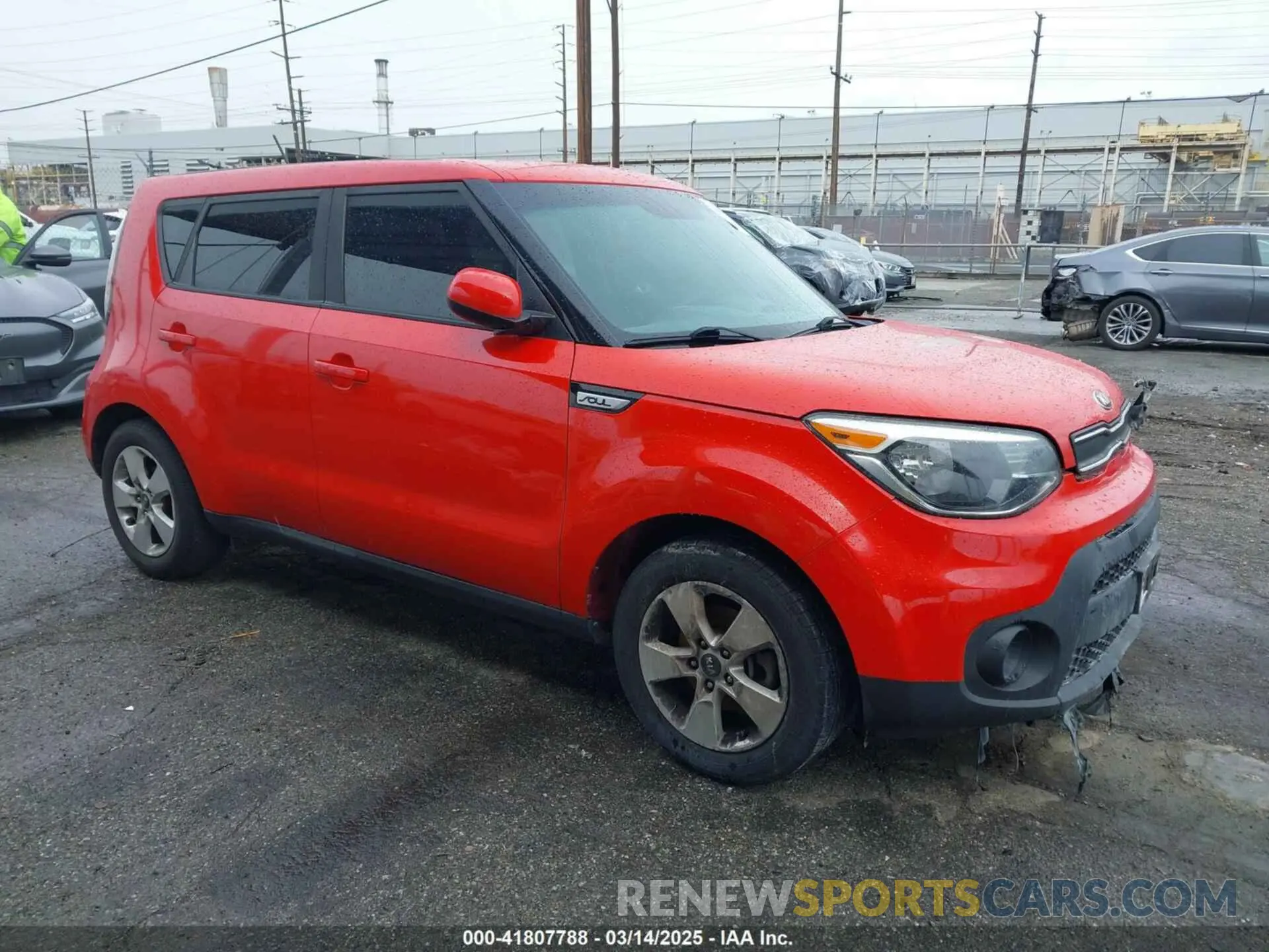 1 Photograph of a damaged car KNDJN2A21K7025193 KIA SOUL 2019