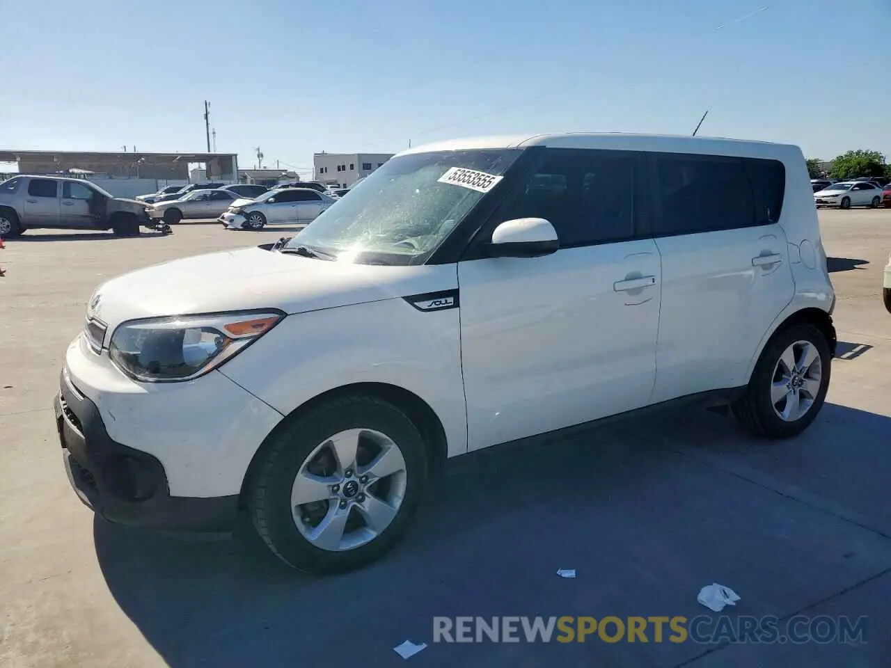1 Photograph of a damaged car KNDJN2A21K7641203 KIA SOUL 2019