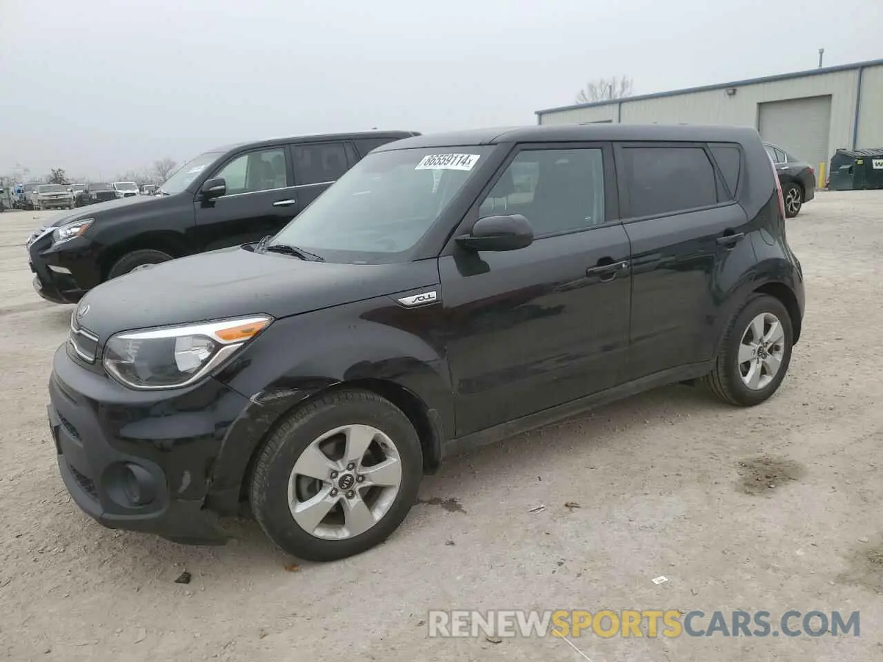 1 Photograph of a damaged car KNDJN2A21K7663203 KIA SOUL 2019