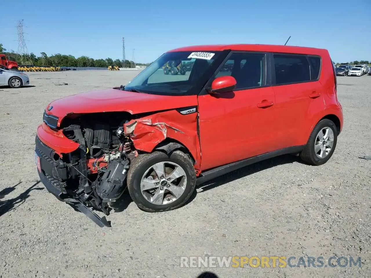 1 Photograph of a damaged car KNDJN2A21K7666411 KIA SOUL 2019
