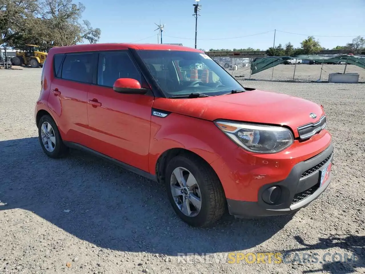 4 Photograph of a damaged car KNDJN2A21K7666411 KIA SOUL 2019