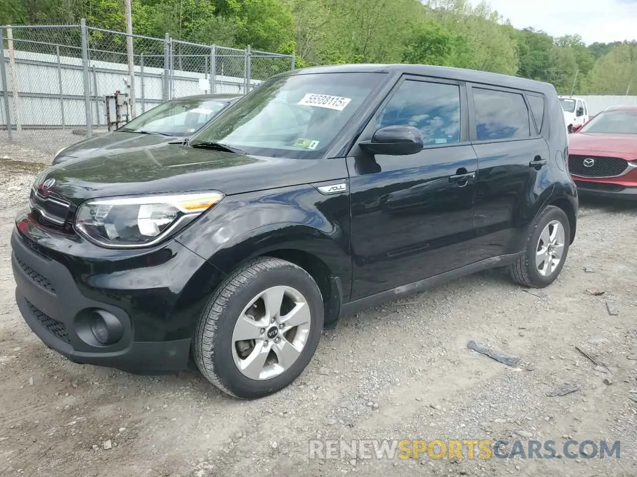 1 Photograph of a damaged car KNDJN2A21K7917346 KIA SOUL 2019