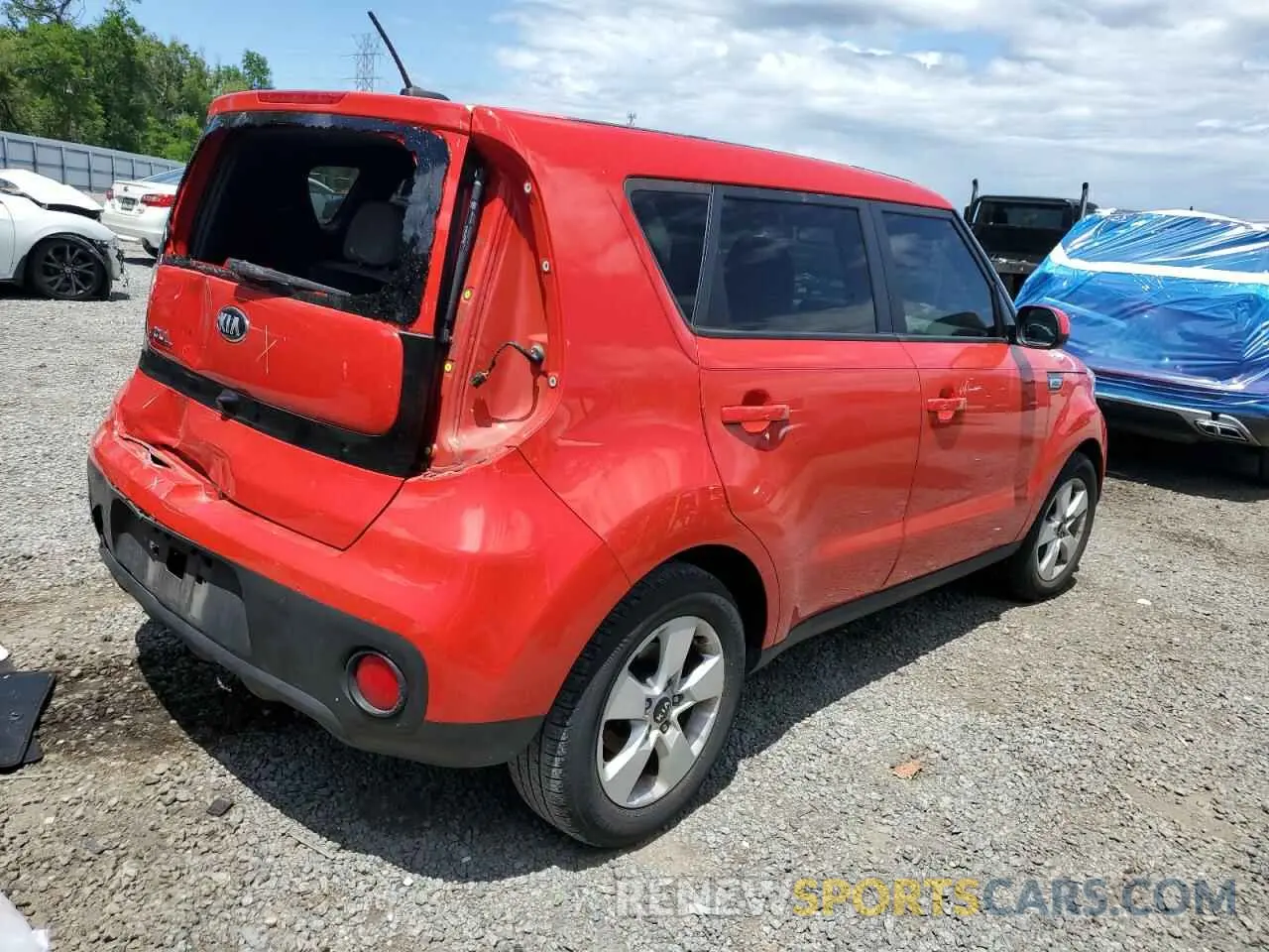3 Photograph of a damaged car KNDJN2A22K7629366 KIA SOUL 2019