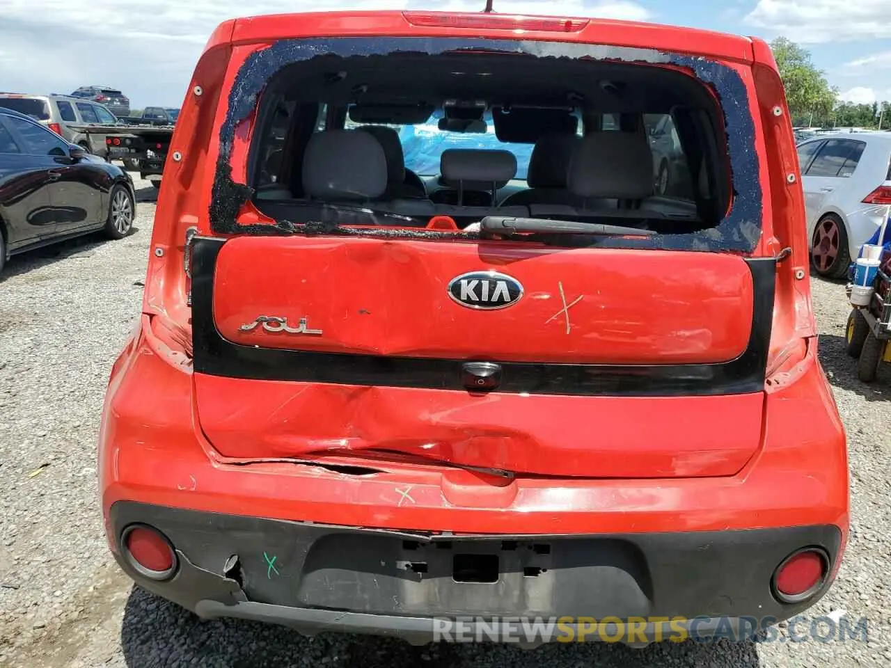 6 Photograph of a damaged car KNDJN2A22K7629366 KIA SOUL 2019