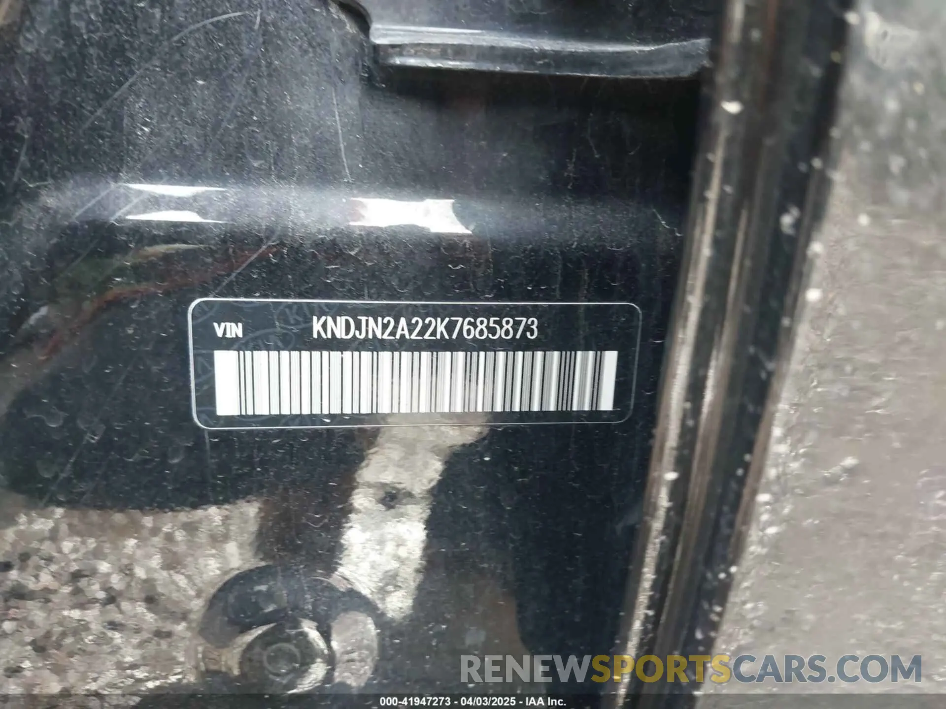 9 Photograph of a damaged car KNDJN2A22K7685873 KIA SOUL 2019