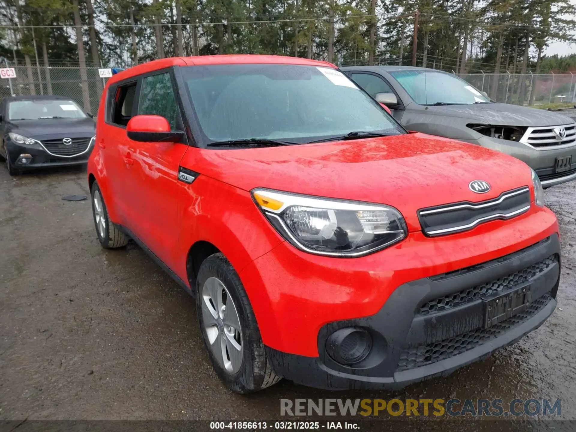 1 Photograph of a damaged car KNDJN2A23K7001784 KIA SOUL 2019