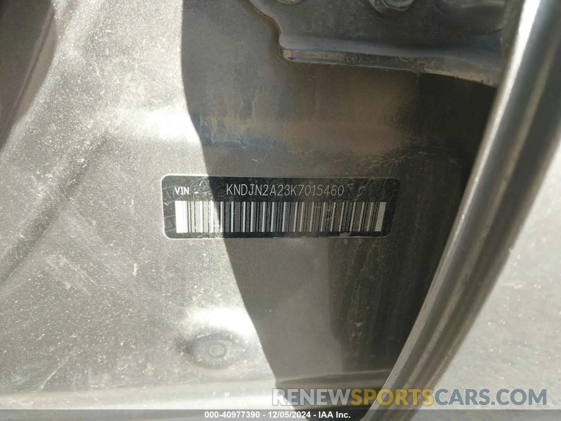 9 Photograph of a damaged car KNDJN2A23K7015460 KIA SOUL 2019