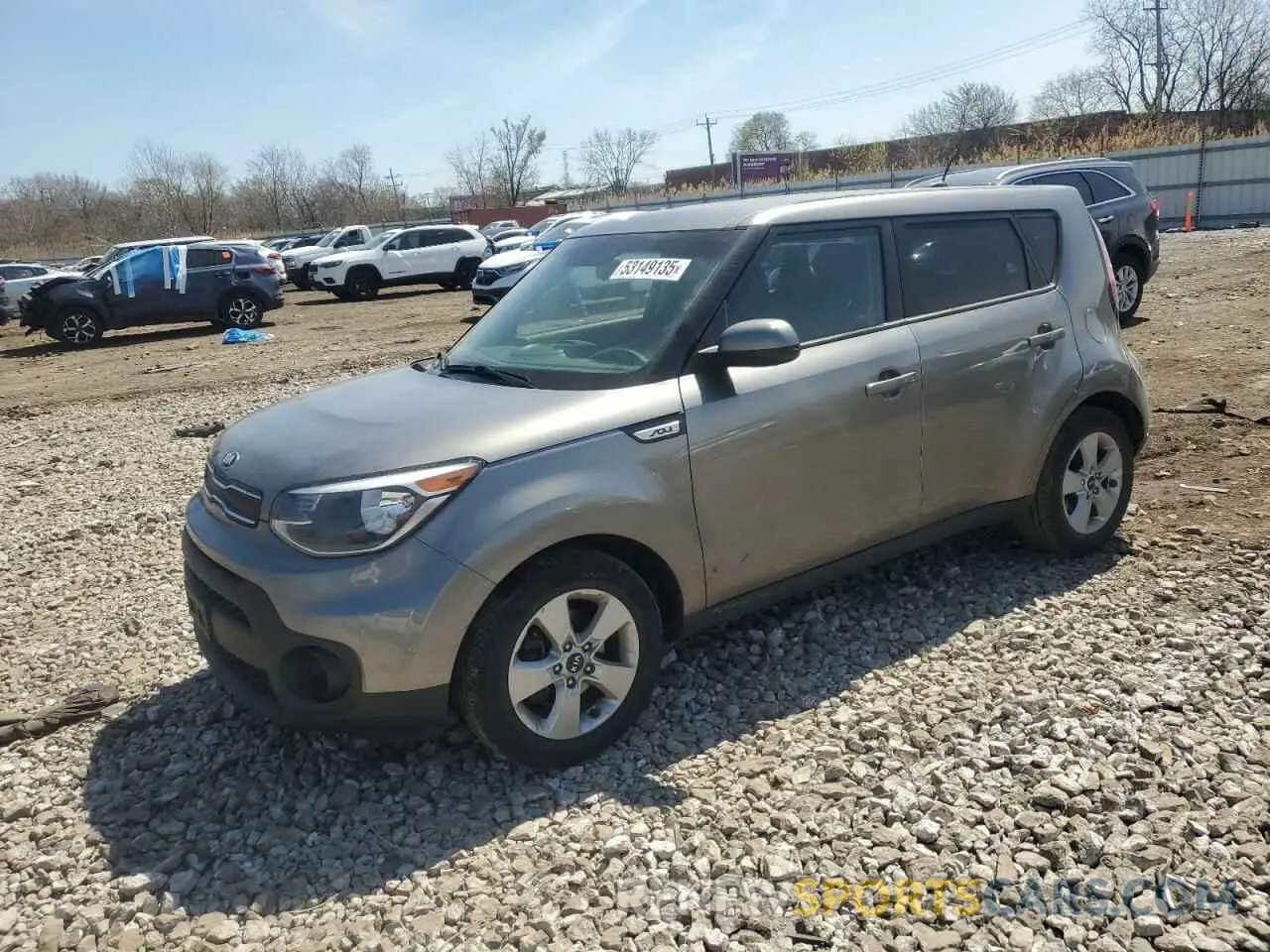 1 Photograph of a damaged car KNDJN2A23K7654650 KIA SOUL 2019