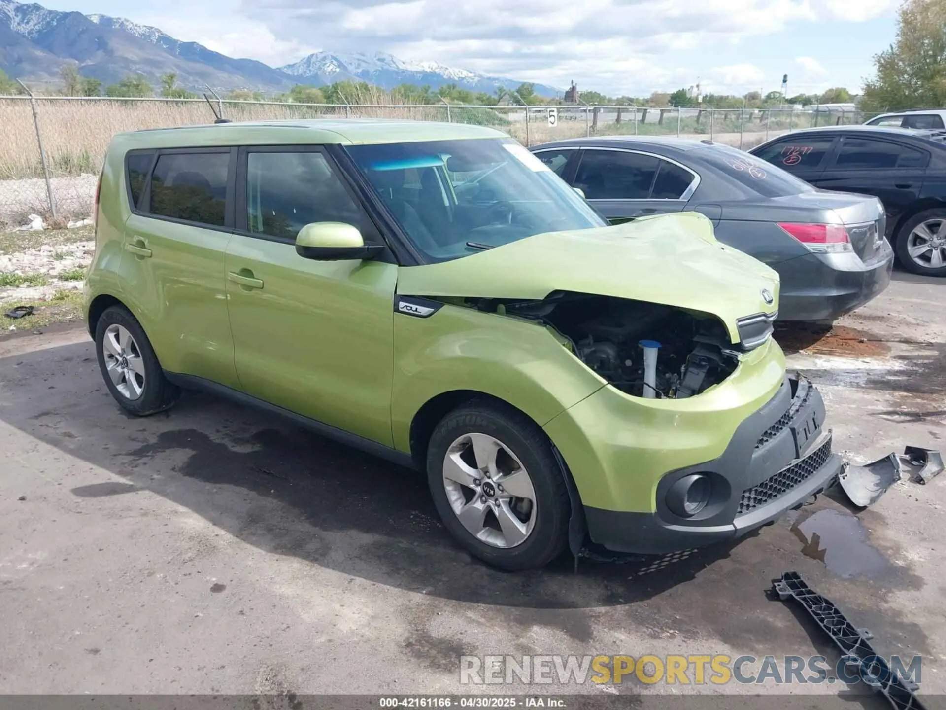 1 Photograph of a damaged car KNDJN2A23K7911127 KIA SOUL 2019