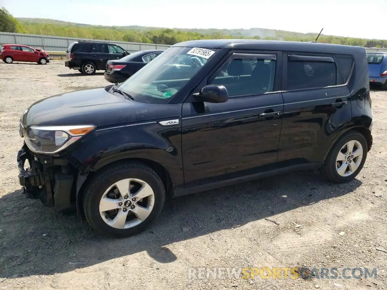 1 Photograph of a damaged car KNDJN2A24K7007917 KIA SOUL 2019