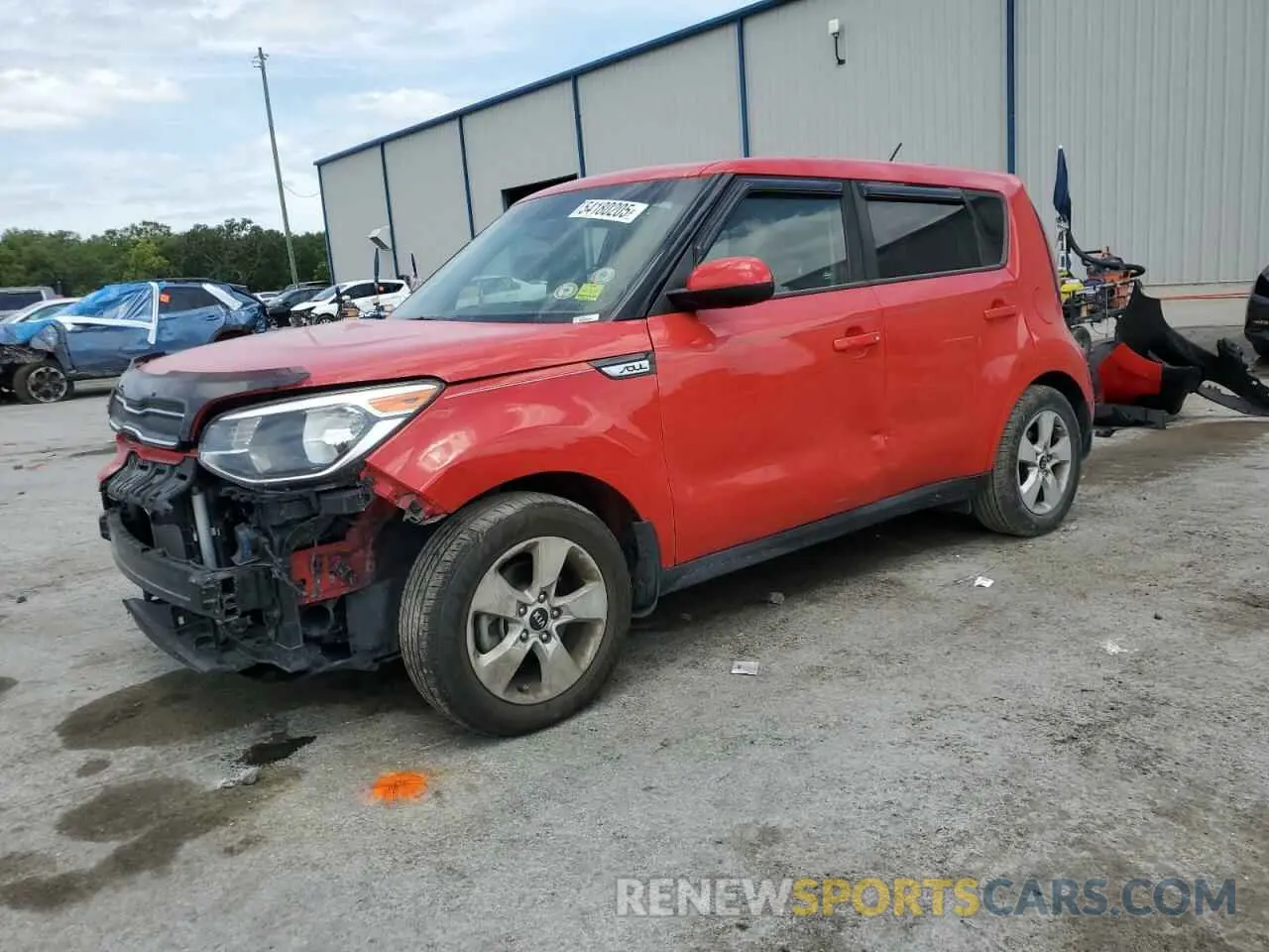 1 Photograph of a damaged car KNDJN2A24K7659145 KIA SOUL 2019
