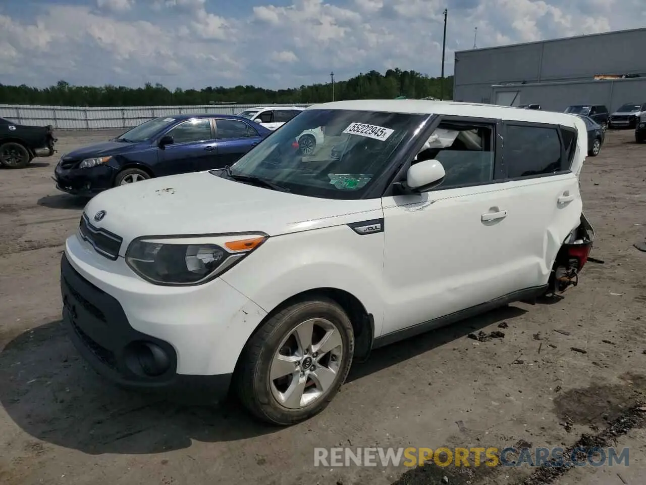 1 Photograph of a damaged car KNDJN2A24K7664605 KIA SOUL 2019
