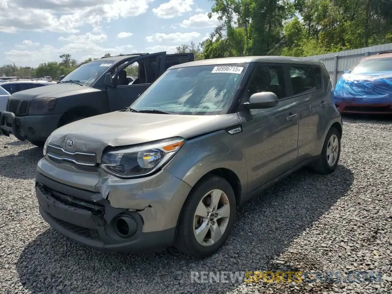 1 Photograph of a damaged car KNDJN2A24K7699869 KIA SOUL 2019