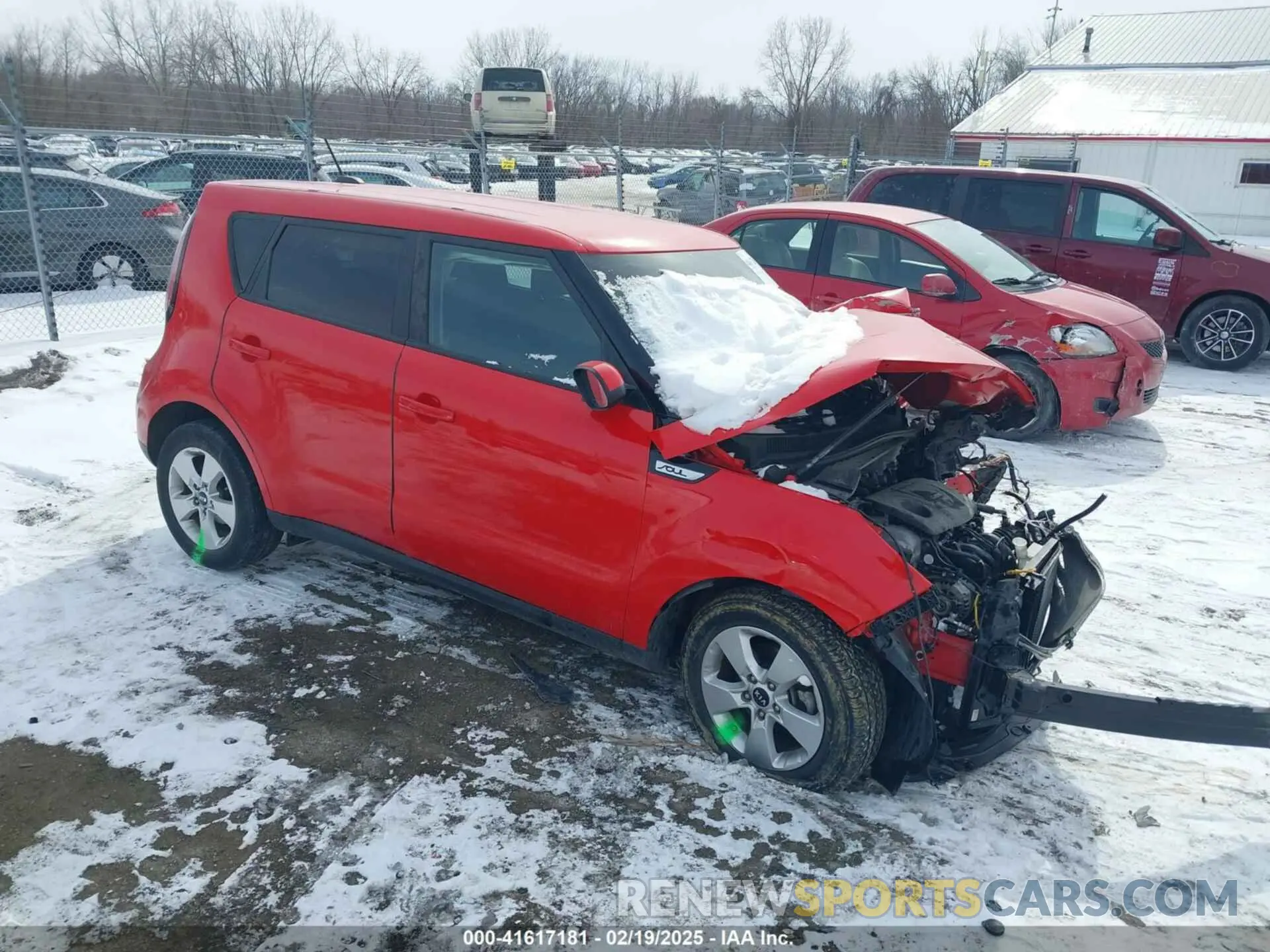 1 Photograph of a damaged car KNDJN2A25K7007070 KIA SOUL 2019