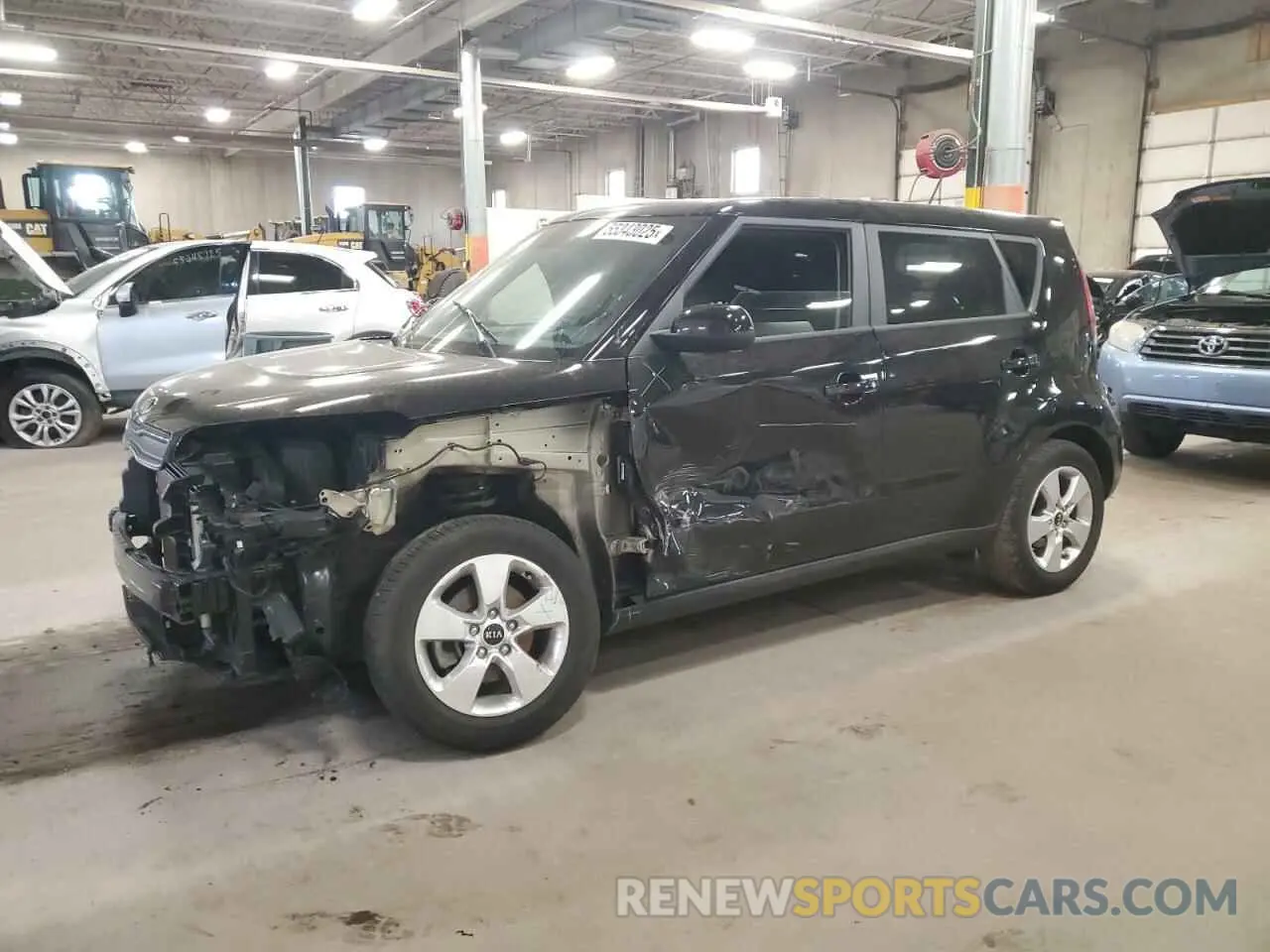 1 Photograph of a damaged car KNDJN2A25K7016724 KIA SOUL 2019