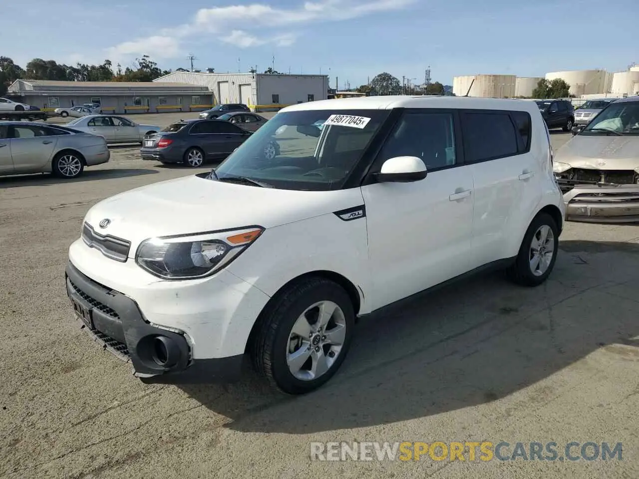 1 Photograph of a damaged car KNDJN2A25K7696477 KIA SOUL 2019