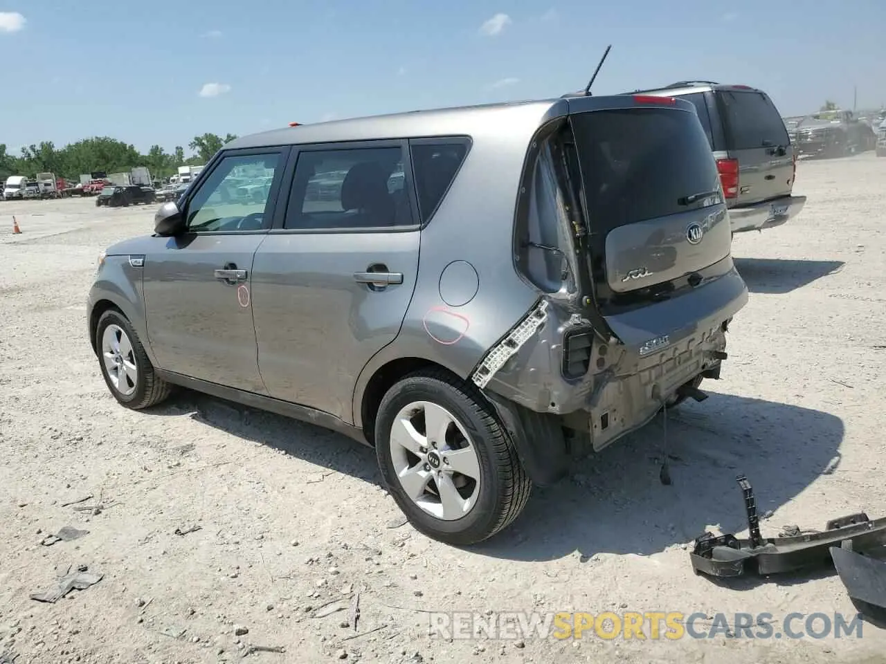 2 Photograph of a damaged car KNDJN2A26K7019597 KIA SOUL 2019