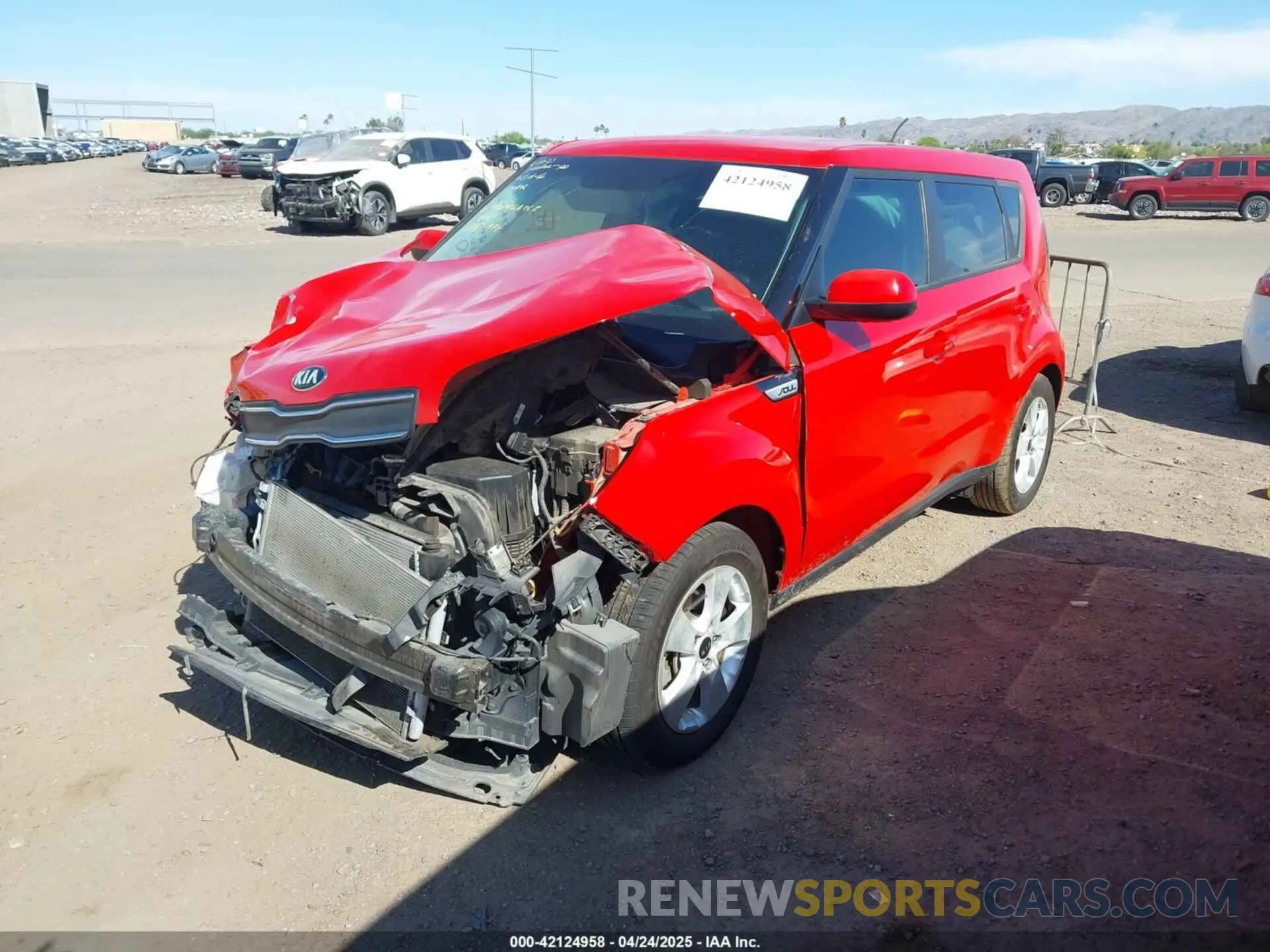 2 Photograph of a damaged car KNDJN2A26K7668364 KIA SOUL 2019