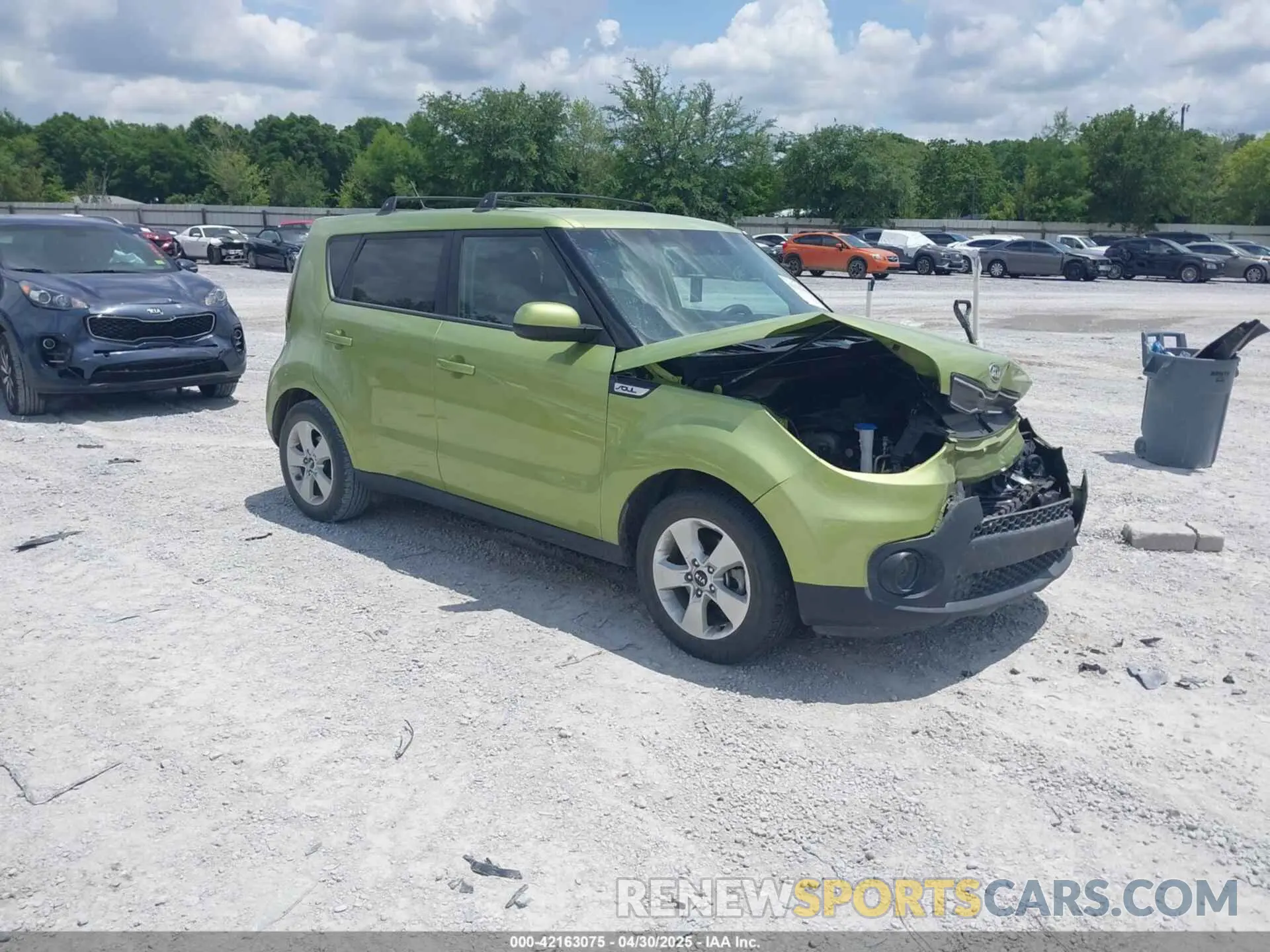 1 Photograph of a damaged car KNDJN2A26K7920520 KIA SOUL 2019