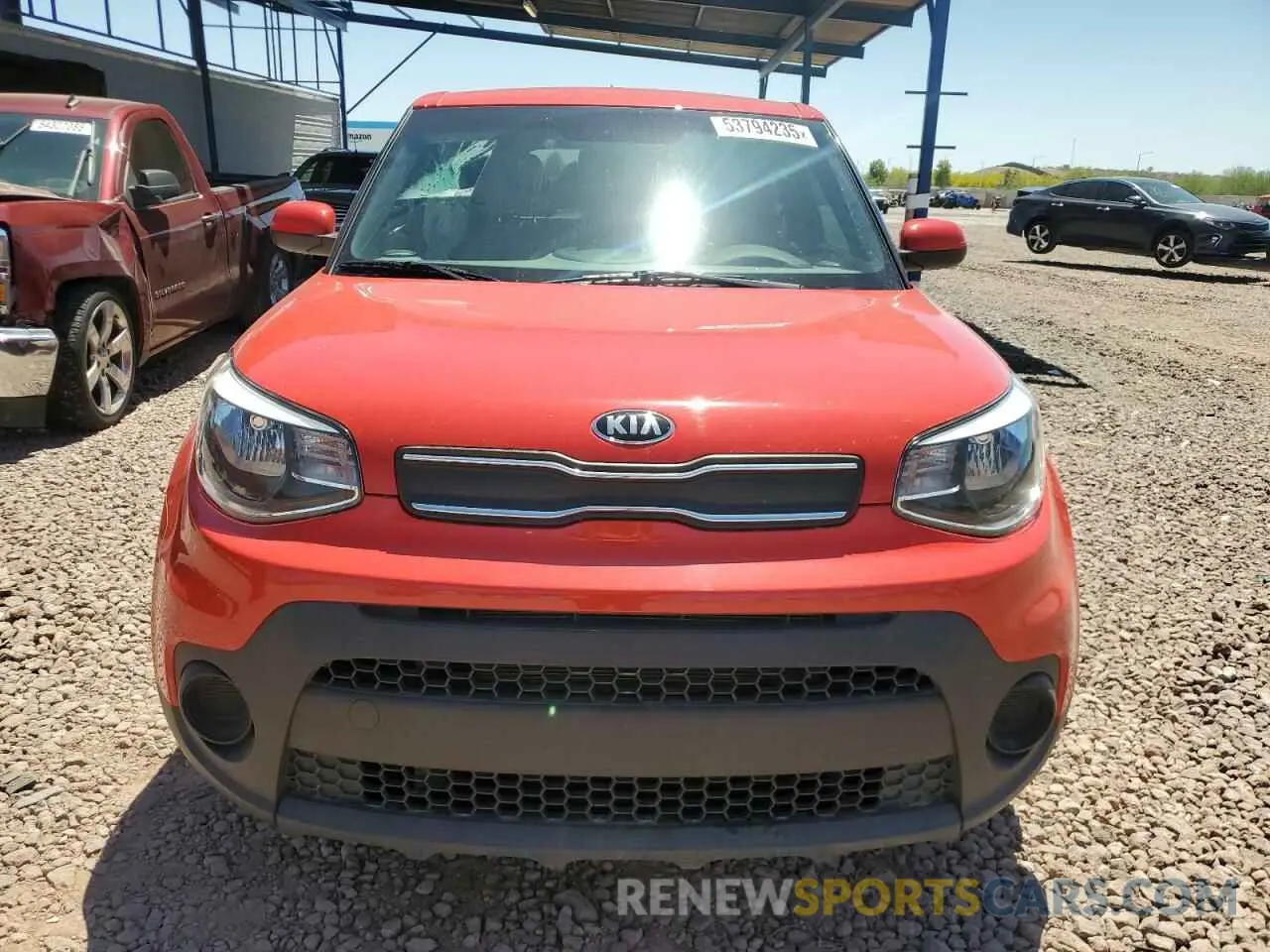 5 Photograph of a damaged car KNDJN2A27K7024887 KIA SOUL 2019