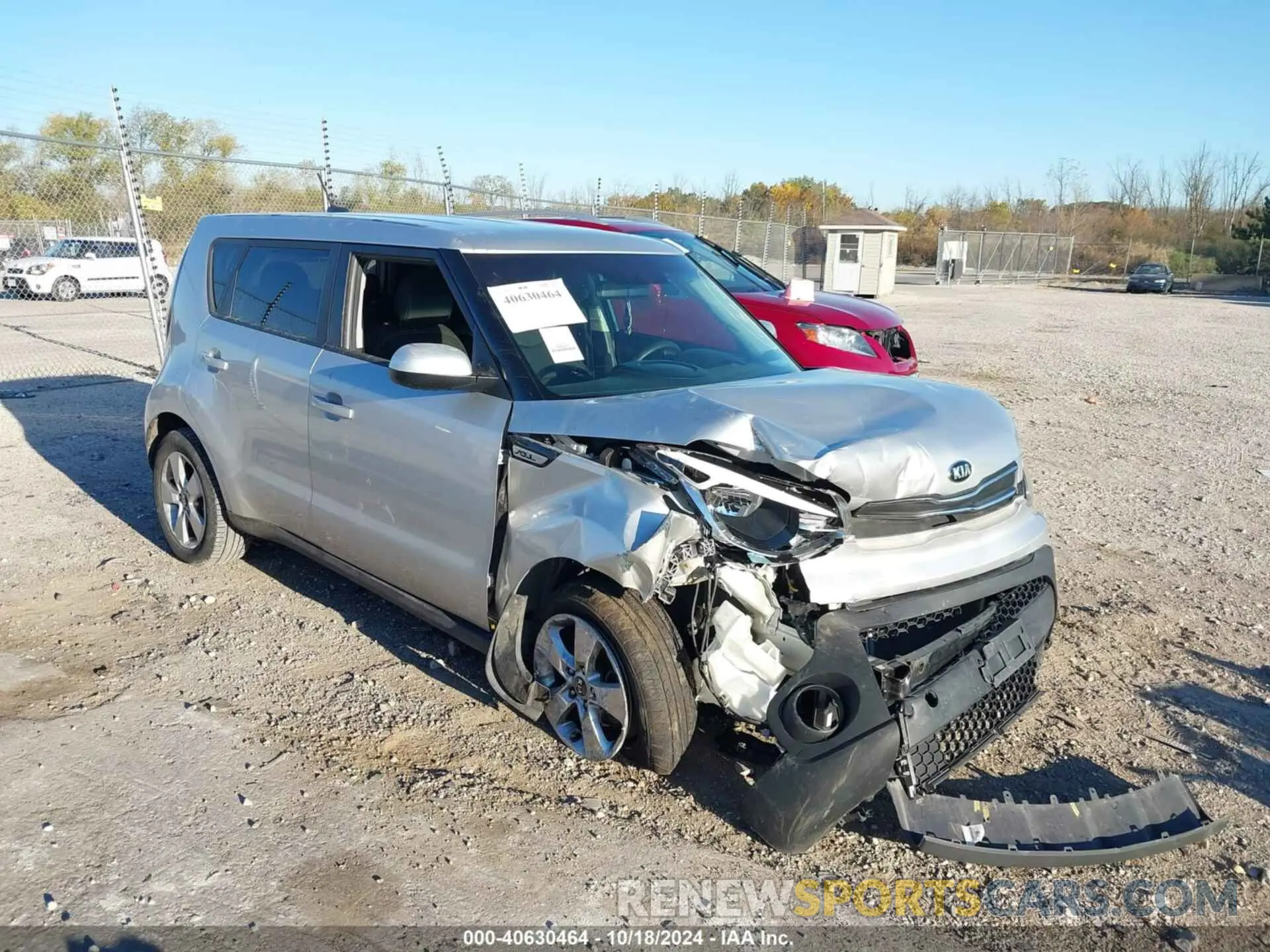 1 Photograph of a damaged car KNDJN2A27K7656644 KIA SOUL 2019