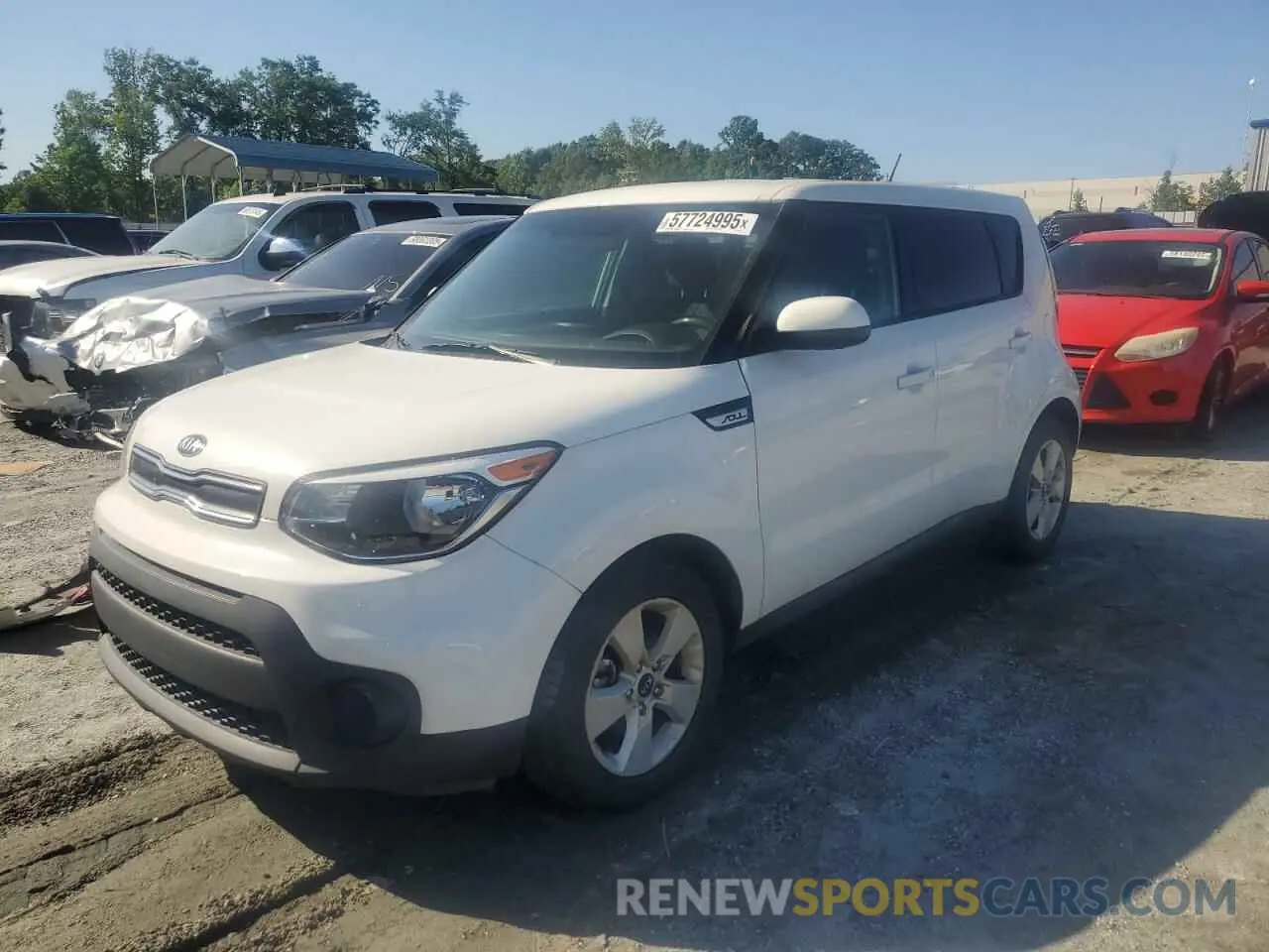 1 Photograph of a damaged car KNDJN2A27K7657132 KIA SOUL 2019