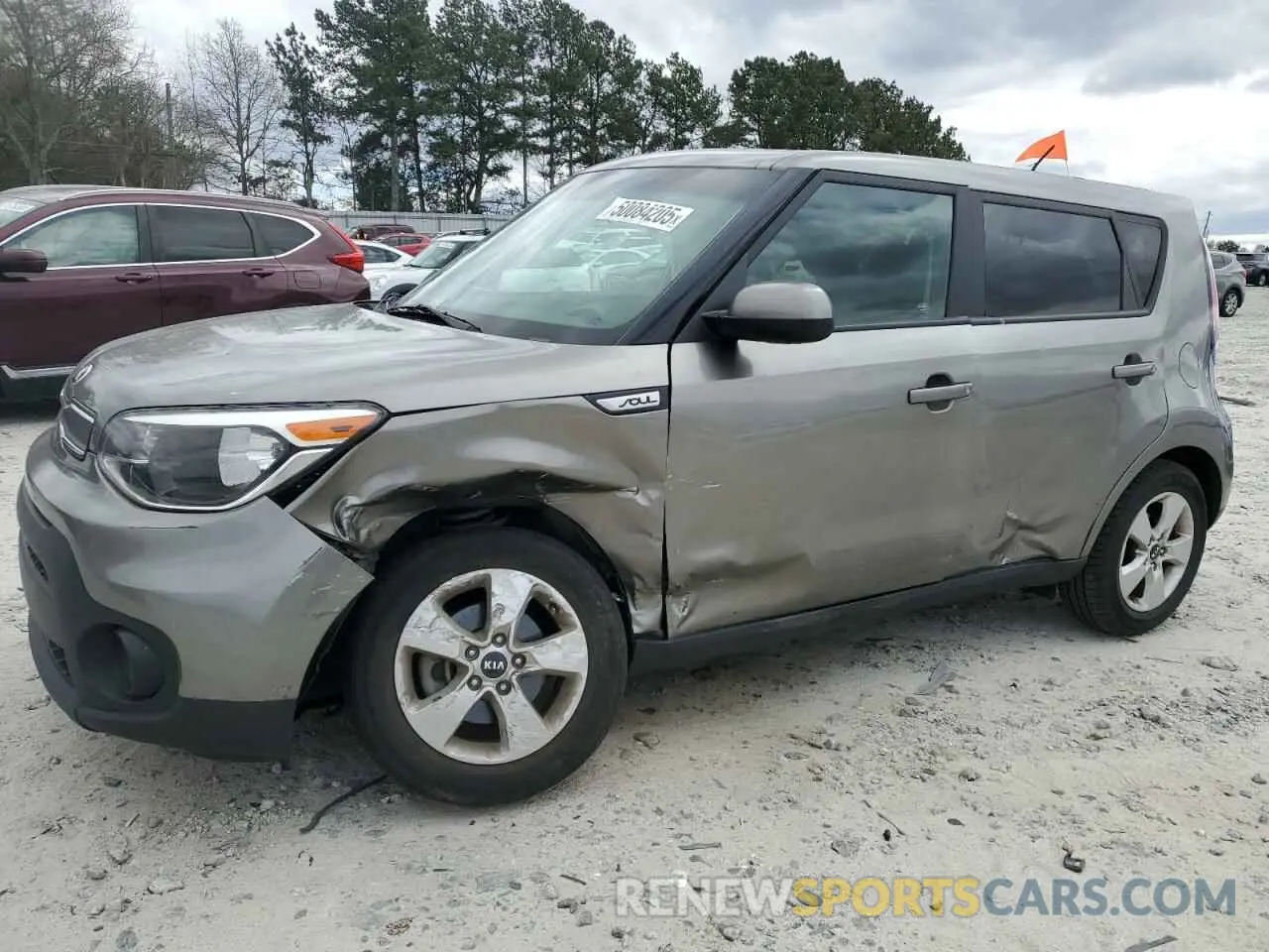 1 Photograph of a damaged car KNDJN2A27K7671712 KIA SOUL 2019