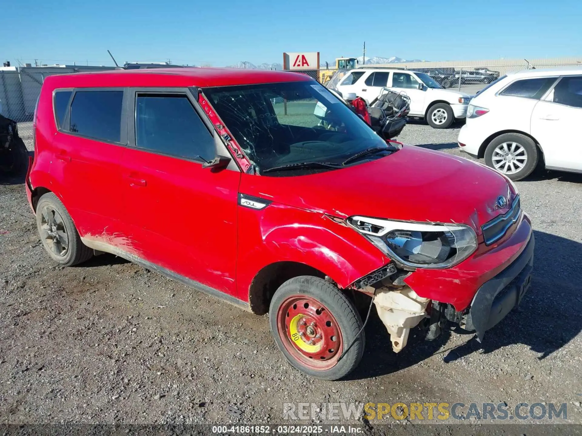 1 Photograph of a damaged car KNDJN2A27K7680779 KIA SOUL 2019
