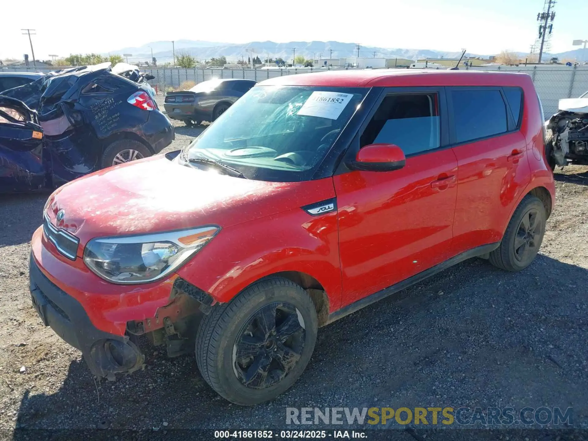 2 Photograph of a damaged car KNDJN2A27K7680779 KIA SOUL 2019