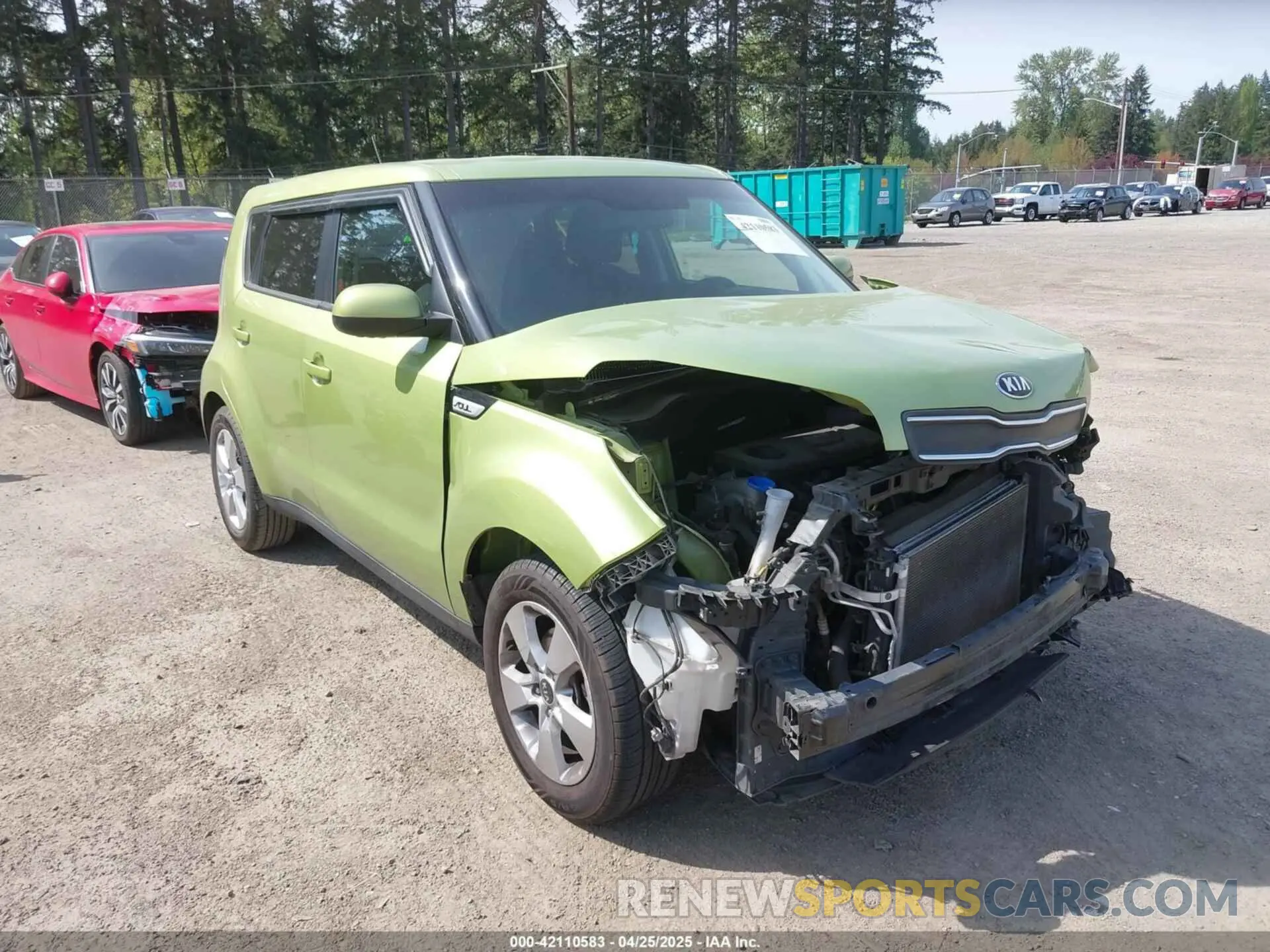 1 Photograph of a damaged car KNDJN2A27K7919179 KIA SOUL 2019